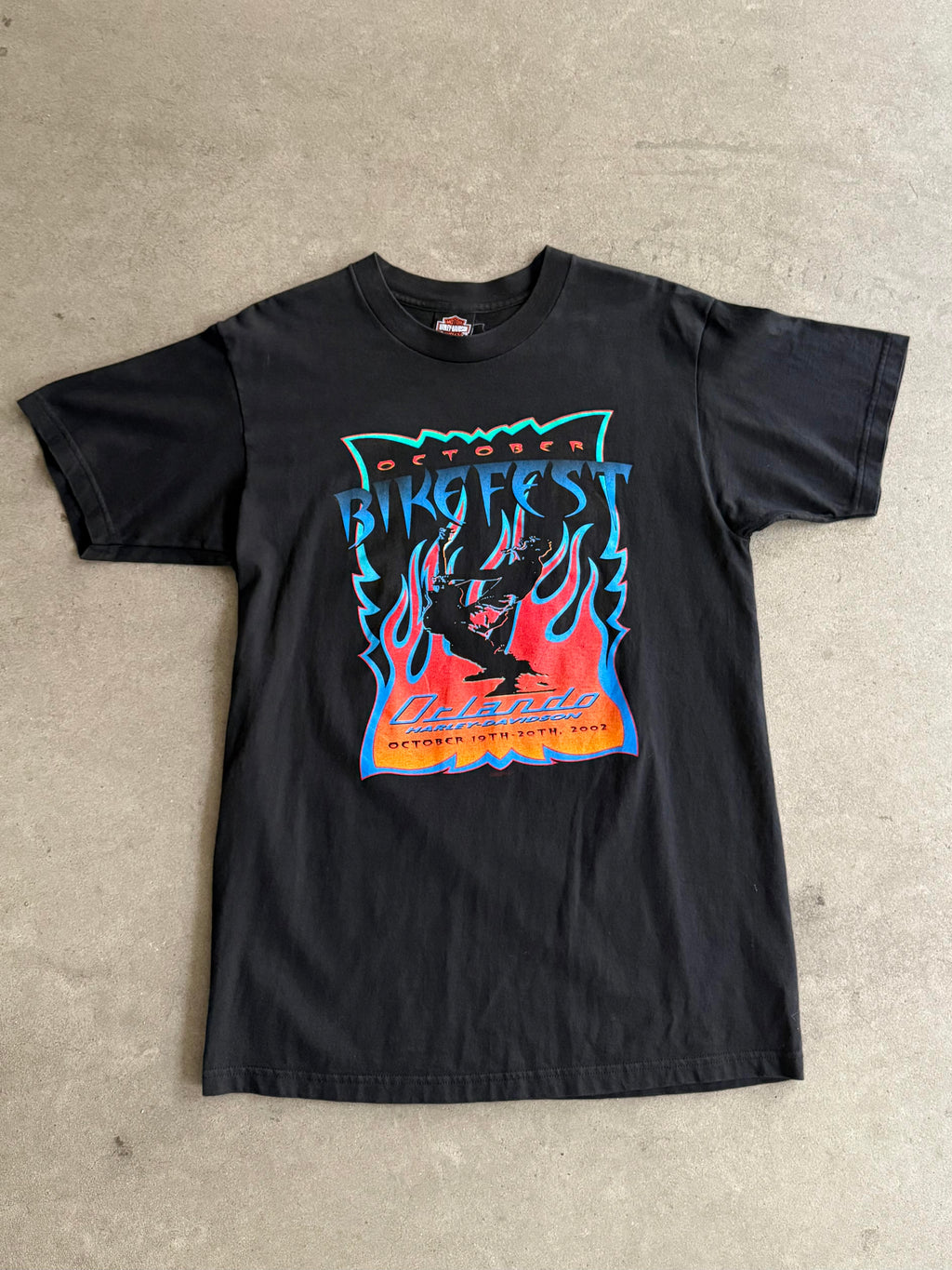 2000S HARLEY DAVIDSON ORLANDO OCTOBER BIKERFEST VINTAGE T-SHIRT (L)