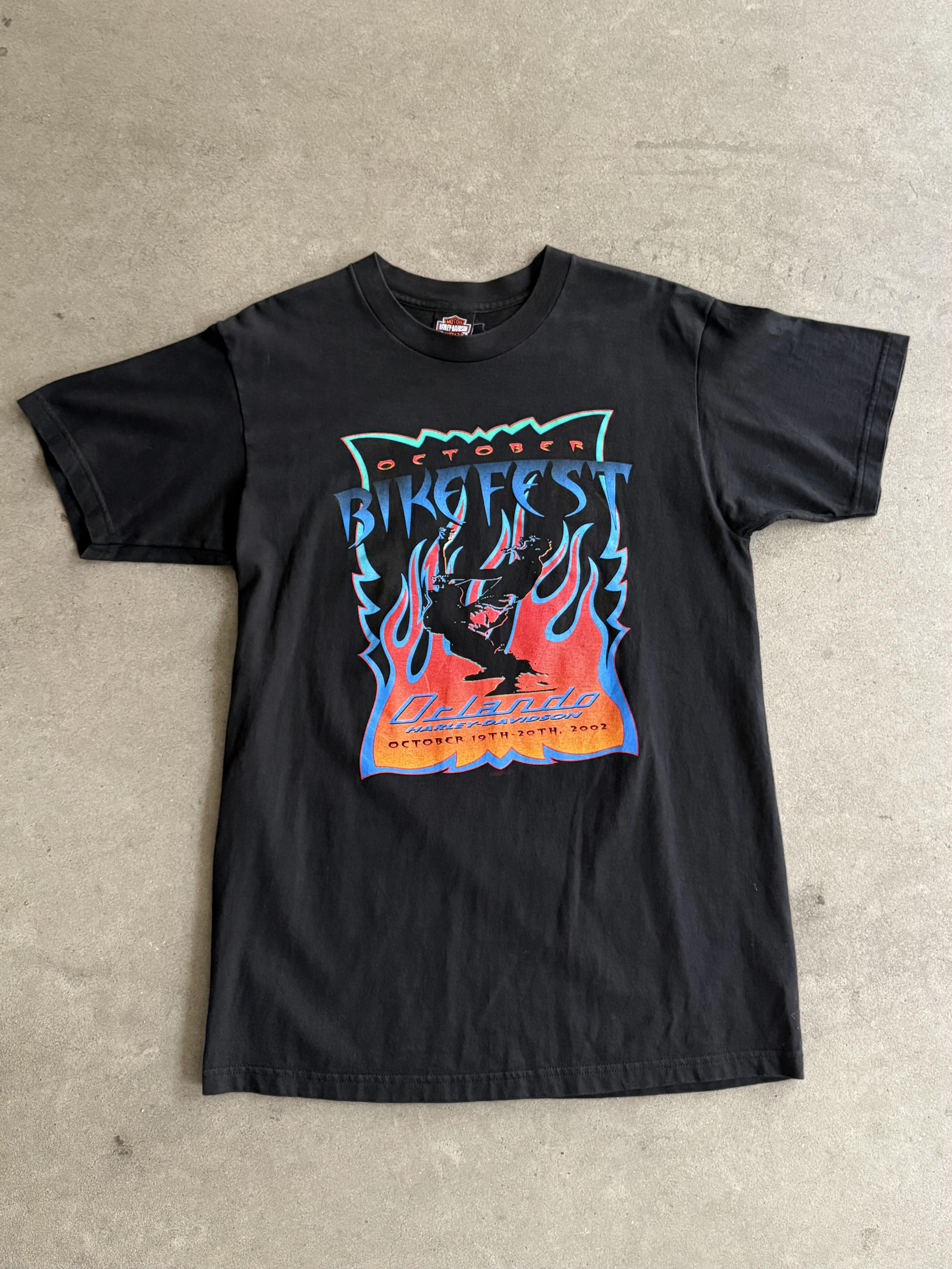 2000S HARLEY DAVIDSON ORLANDO OCTOBER BIKERFEST VINTAGE T-SHIRT (L)