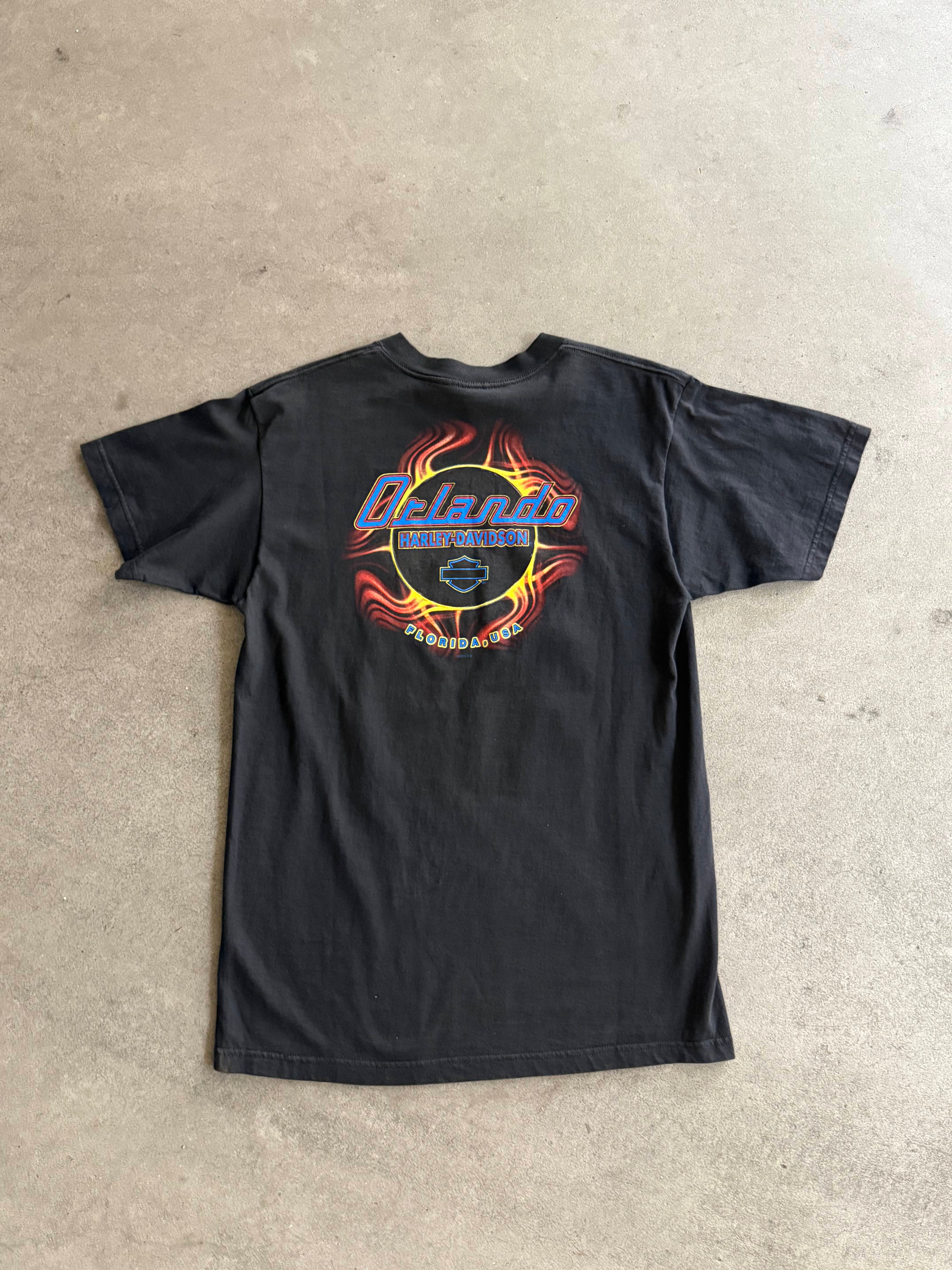 2000S HARLEY DAVIDSON ORLANDO OCTOBER BIKERFEST VINTAGE T-SHIRT (L)