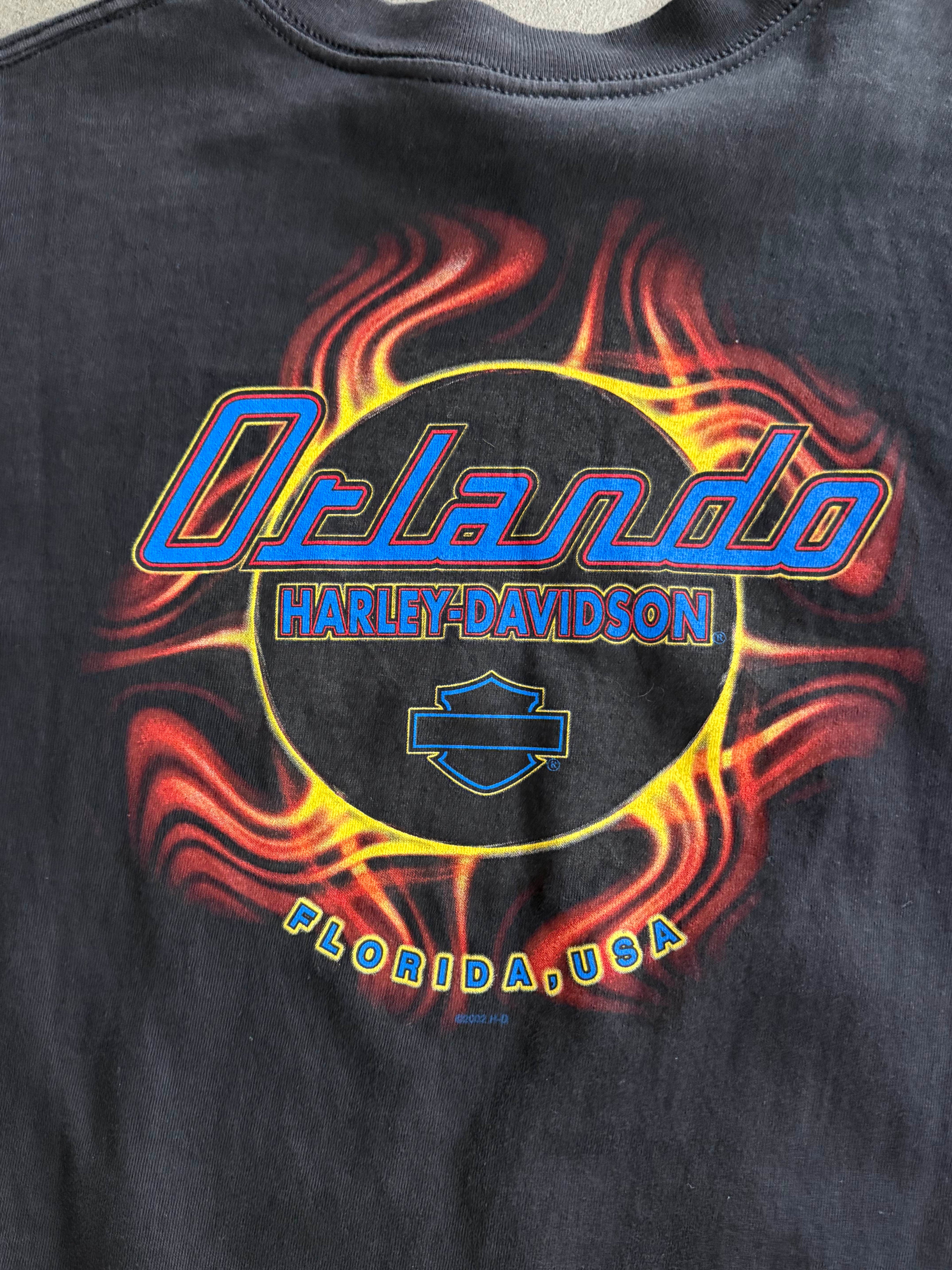 2000S HARLEY DAVIDSON ORLANDO OCTOBER BIKERFEST VINTAGE T-SHIRT (L)