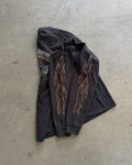 2000S HARLEY DAVIDSON BLACK FLAMES LONG SLEEVES "VEHICLE OPERATION" (M)