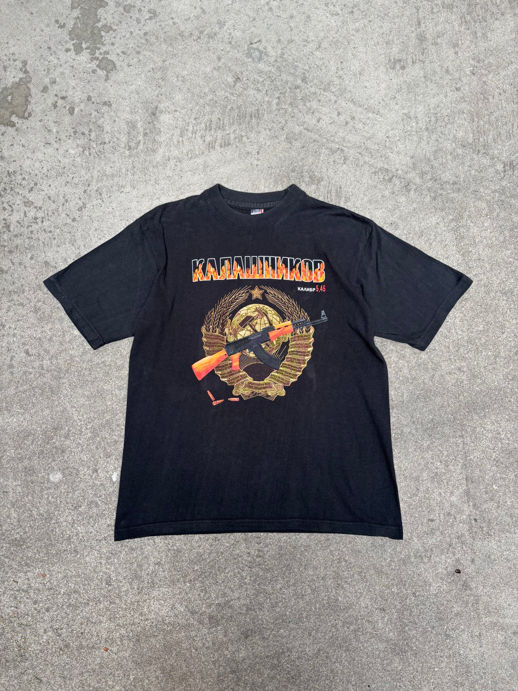 2000S KALASHNIKOV AK-74 VINTAGE GRAPHIC TEE (L)