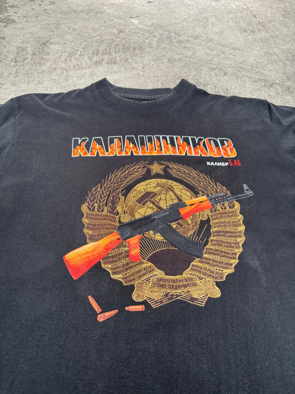 2000S KALASHNIKOV AK-74 VINTAGE GRAPHIC TEE (L)