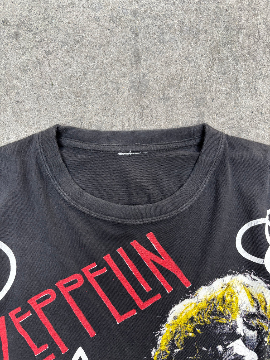 2000S VINTAGE LED ZEPPELIN ALL-OVER PRINT GRAPHIC TEE (L)