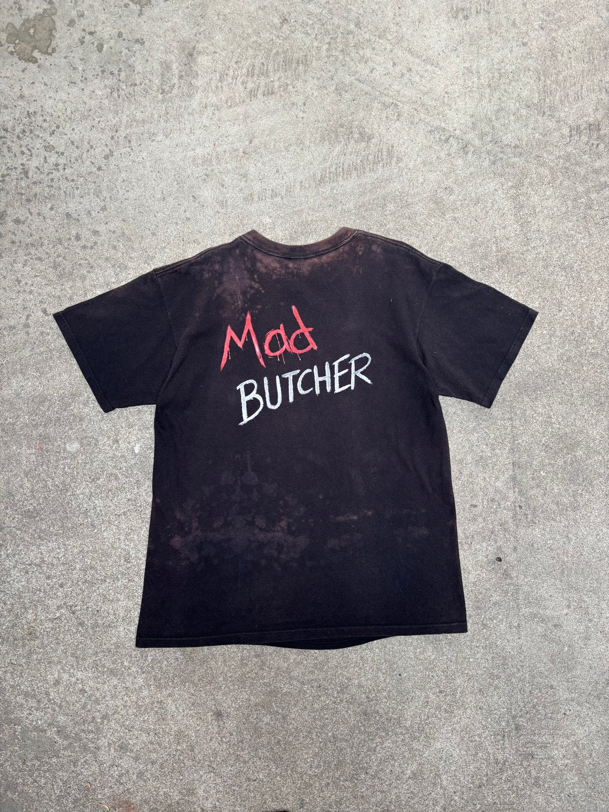 2001 VINTAGE DESTRUCTION "MAD BUTCHER" GRAPHIC TEE (L)