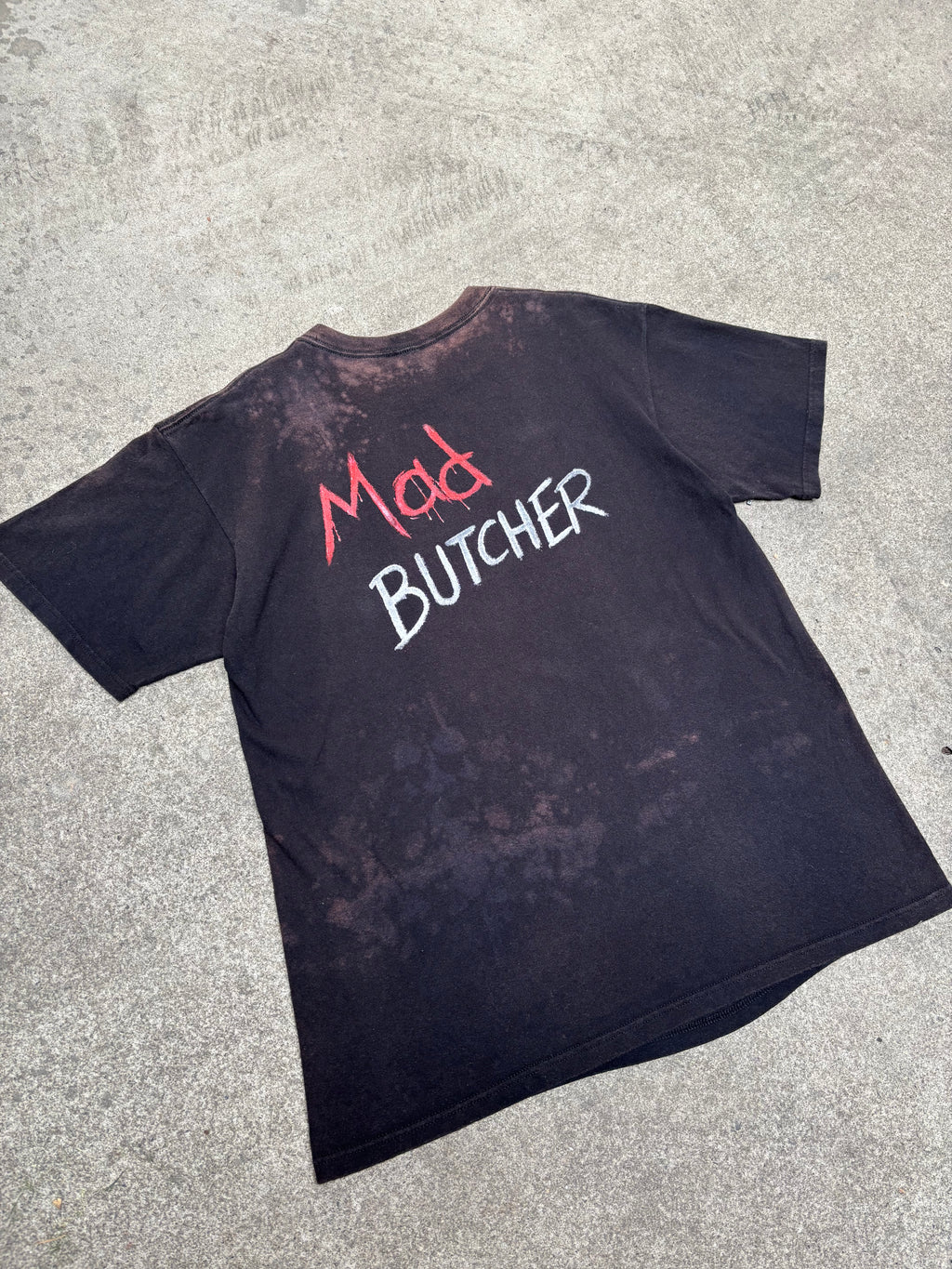 2001 VINTAGE DESTRUCTION "MAD BUTCHER" GRAPHIC TEE (L)