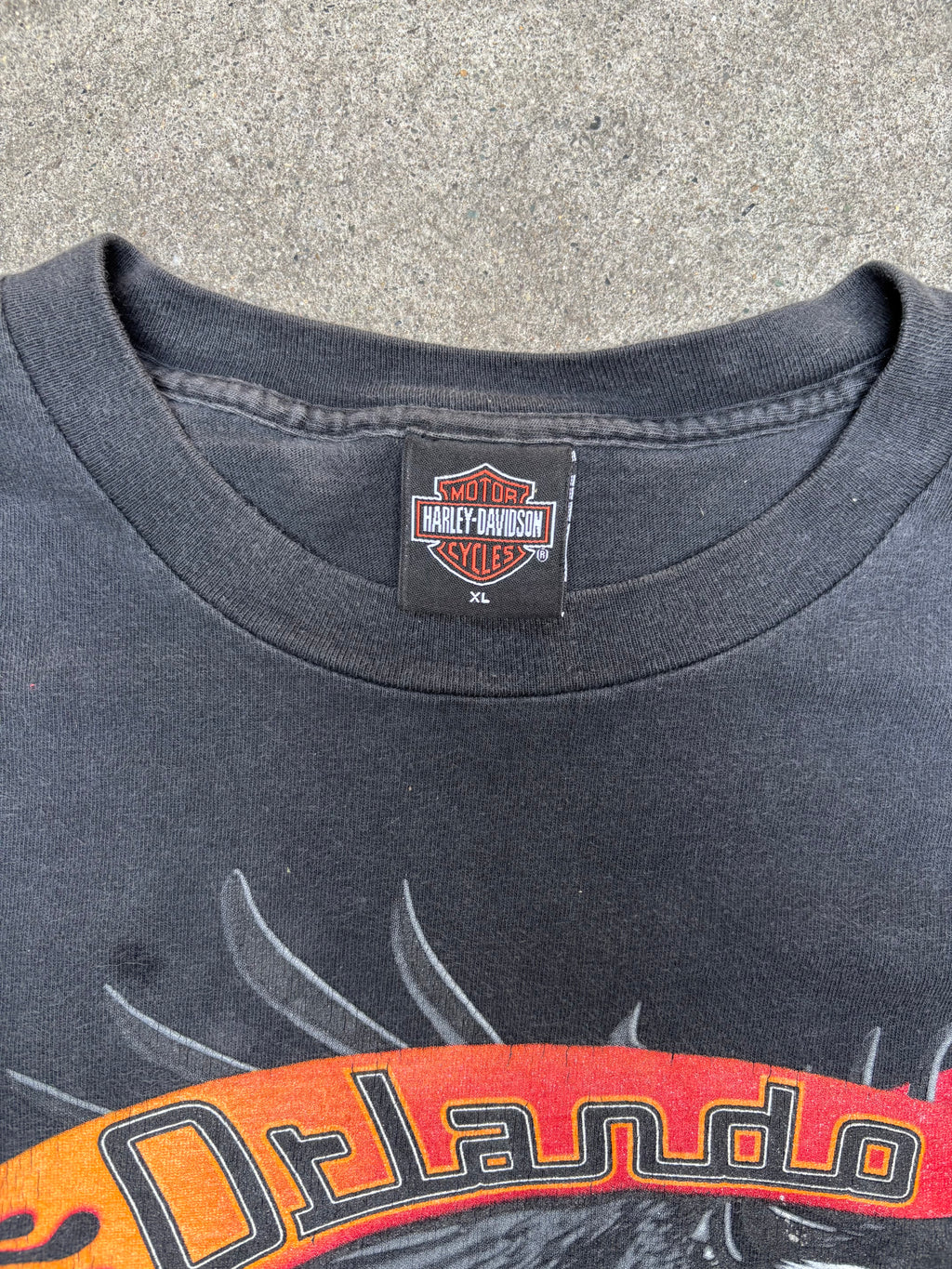 2003 VINTAGE HARLEY DAVIDSON ORLANDO BIKE WEEK GRAPHIC TEE (XL)