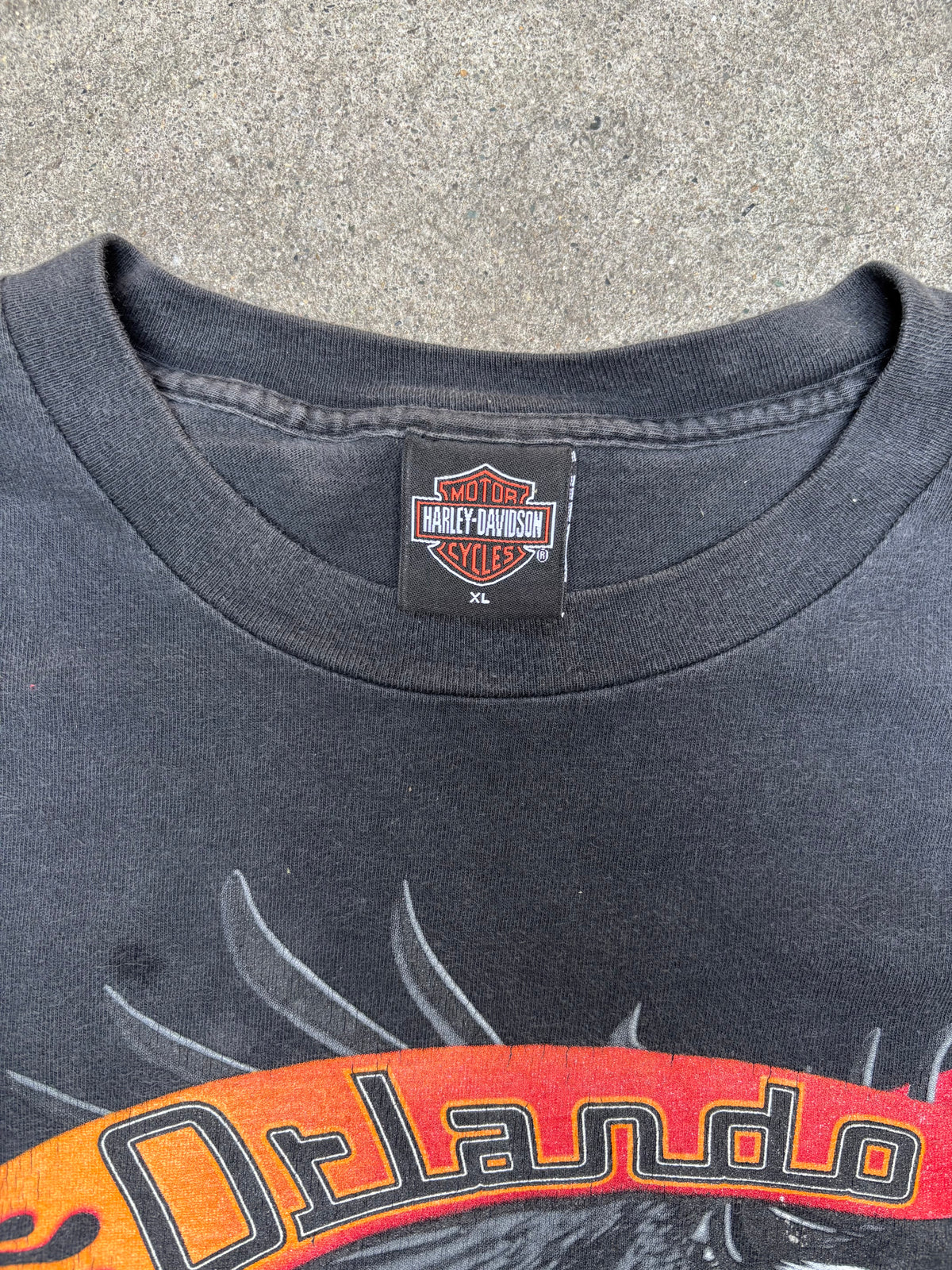 2003 VINTAGE HARLEY DAVIDSON ORLANDO BIKE WEEK GRAPHIC TEE (XL)