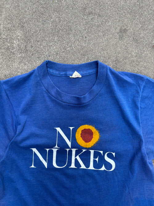 1970S VINTAGE "NO NUKES" ANTI-NUCLEAR GRAPHIC TEE (S)
