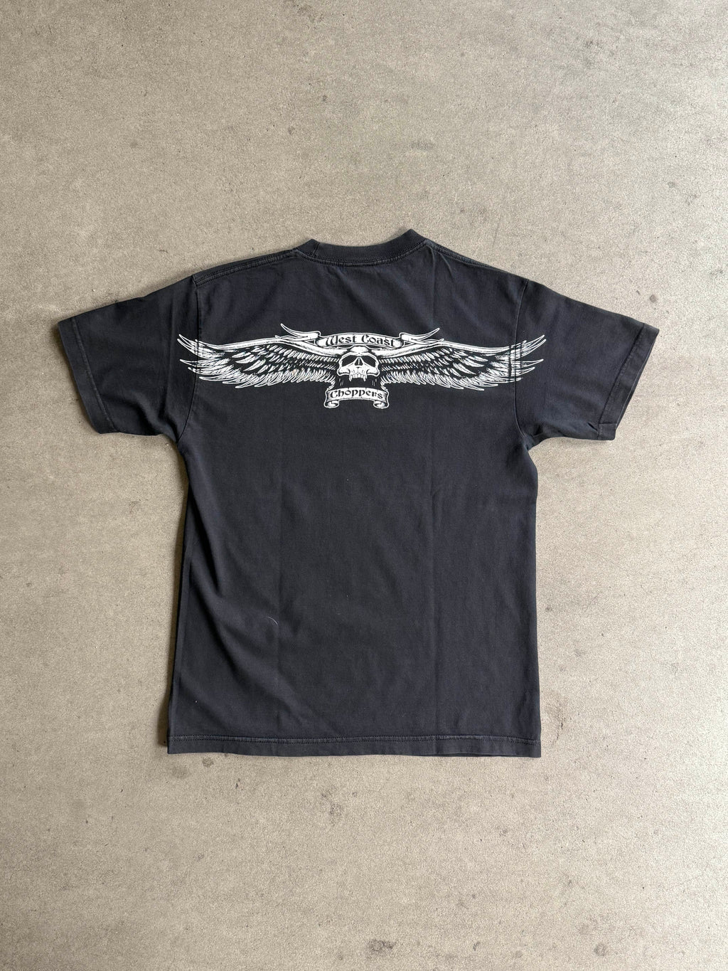2000S WEST COAST CHOPPERS WINGS LOGO T-SHIRT (M)