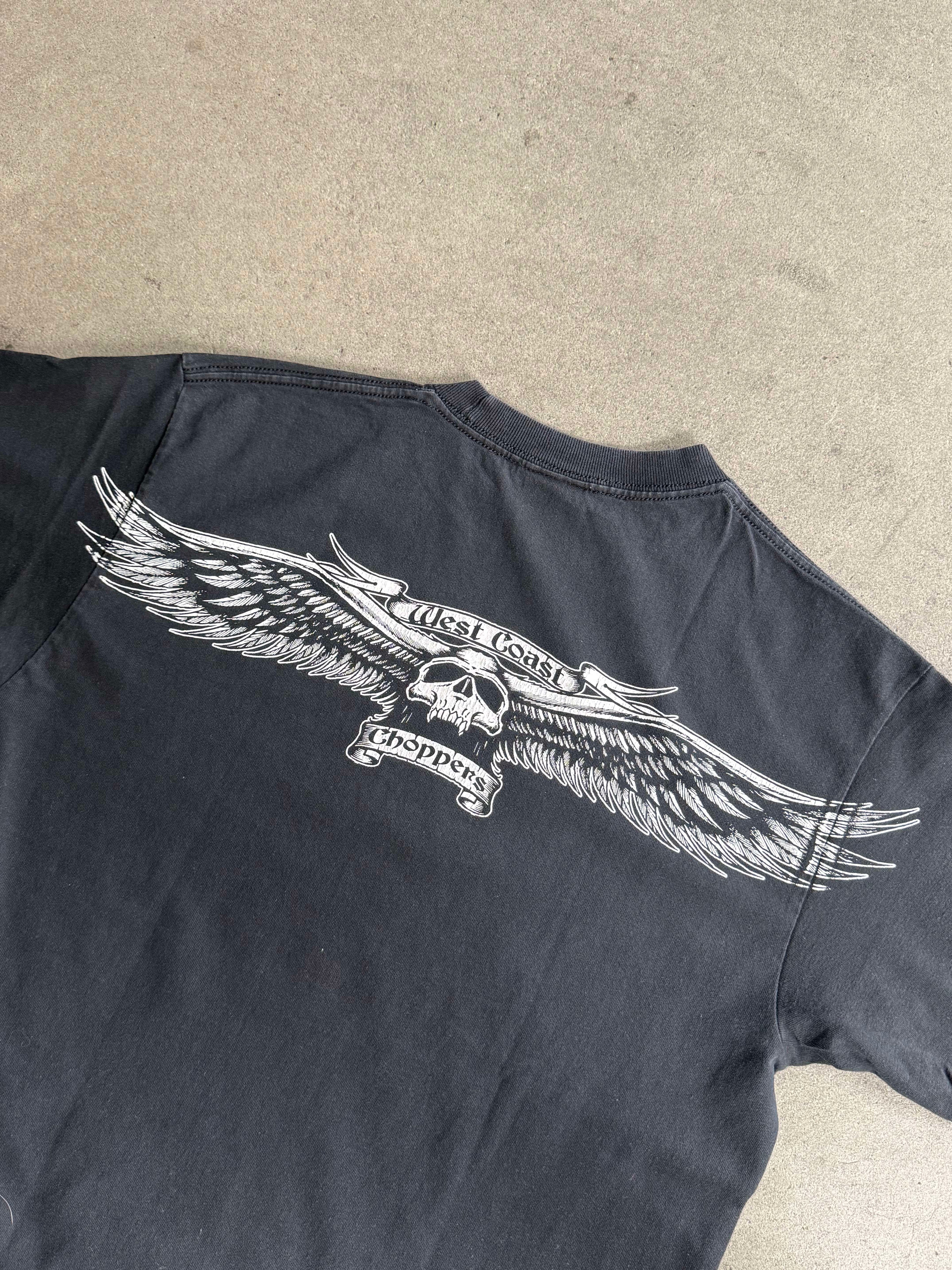 2000S WEST COAST CHOPPERS WINGS LOGO T-SHIRT (M)