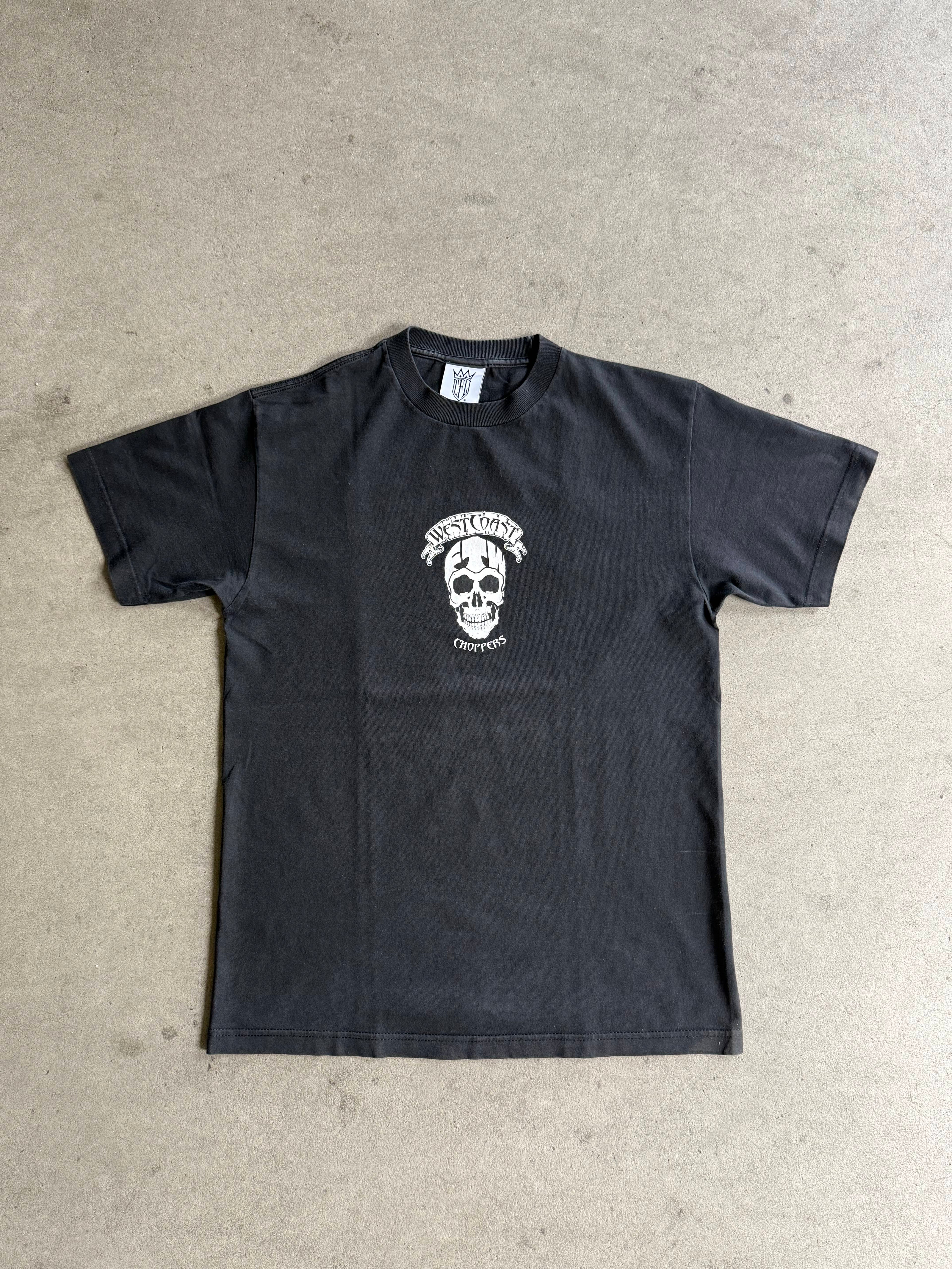2000S WEST COAST CHOPPERS SKULL RIDER LOGO T-SHIRT (M)