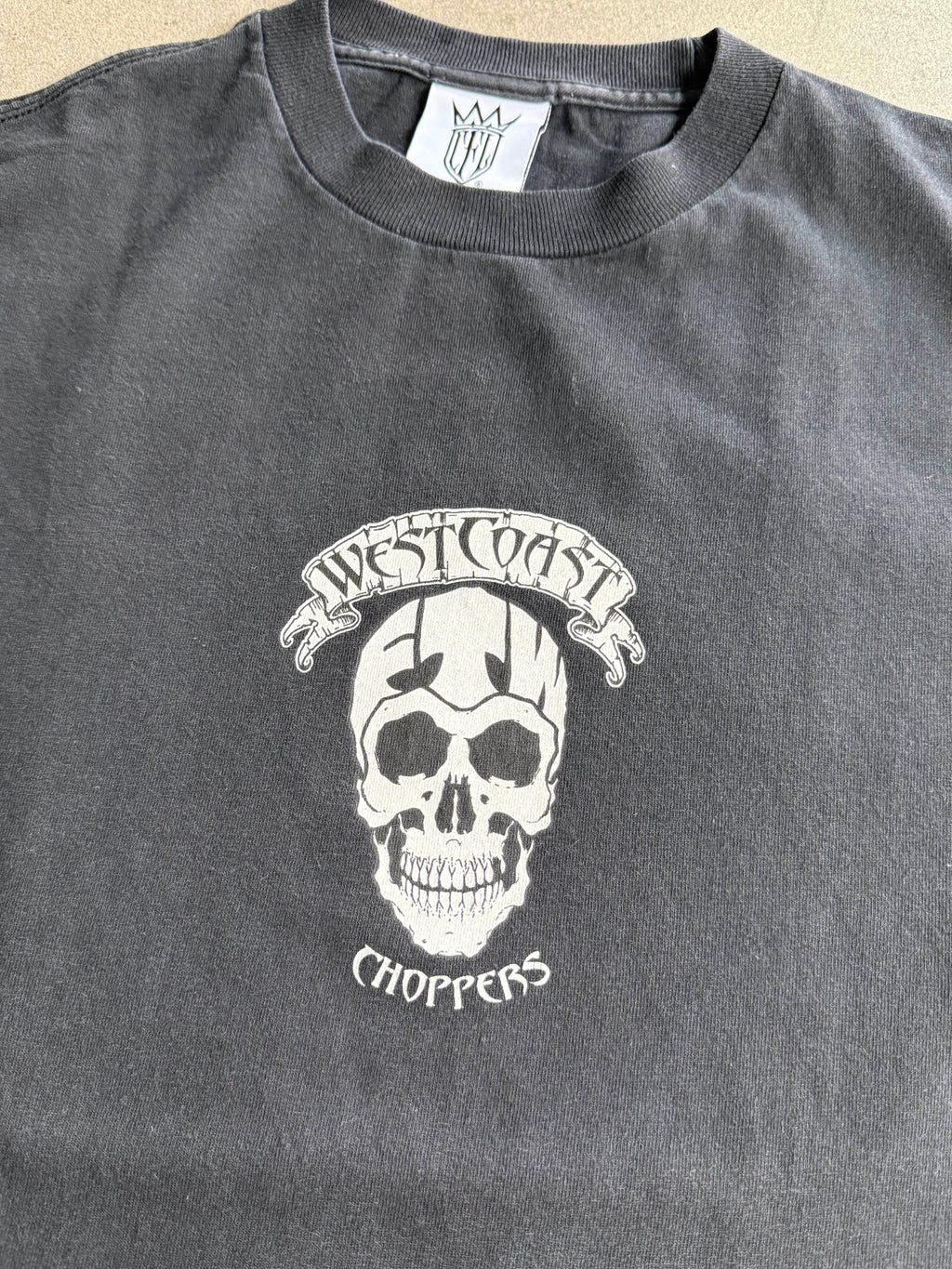 2000S WEST COAST CHOPPERS SKULL RIDER LOGO T-SHIRT (M)