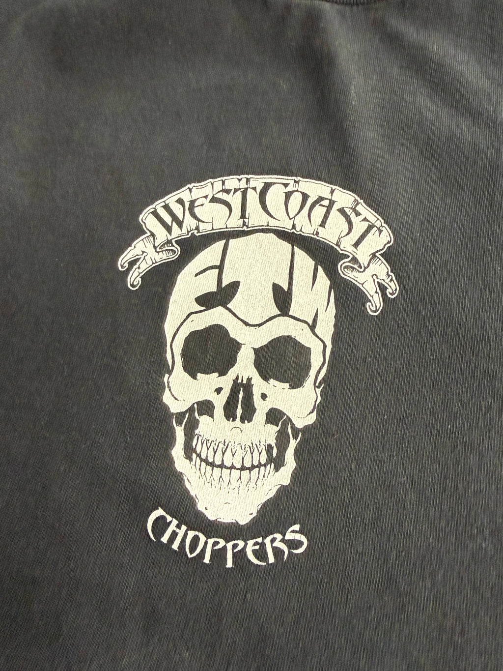 2000S WEST COAST CHOPPERS SKULL RIDER LOGO T-SHIRT (M)