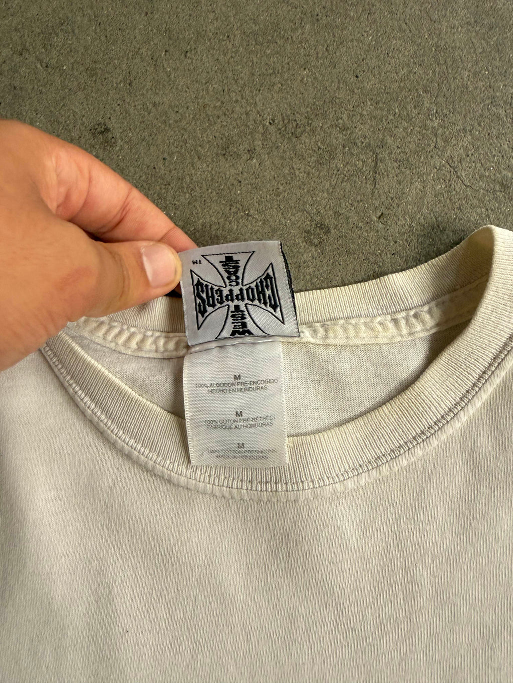2000S WEST COAST CHOPPERS SKULL LOGO T-SHIRT (M)