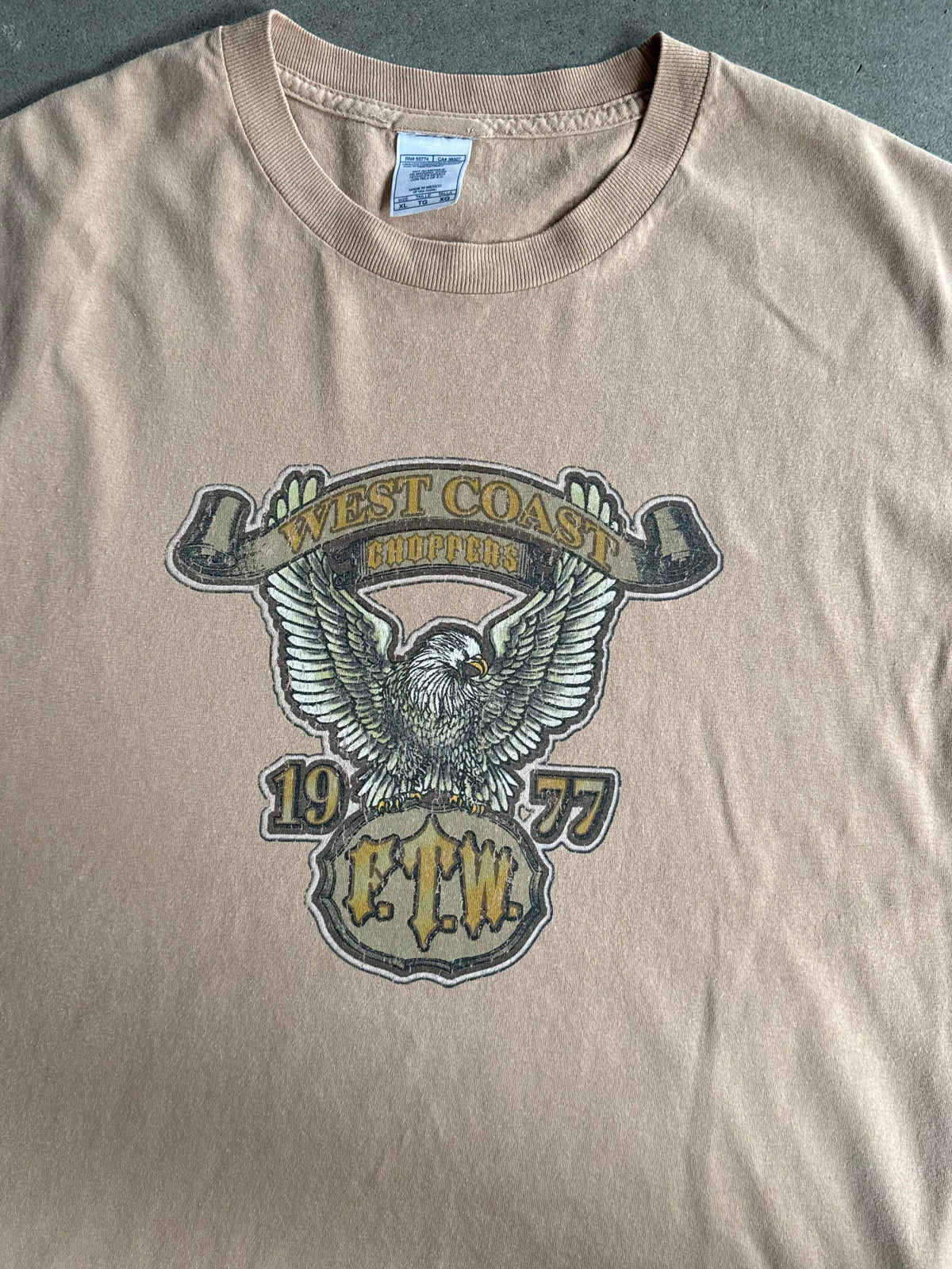 1997 WEST COAST CHOPPERS EAGLE VINTAGE GRAPHIC TEE (XL)