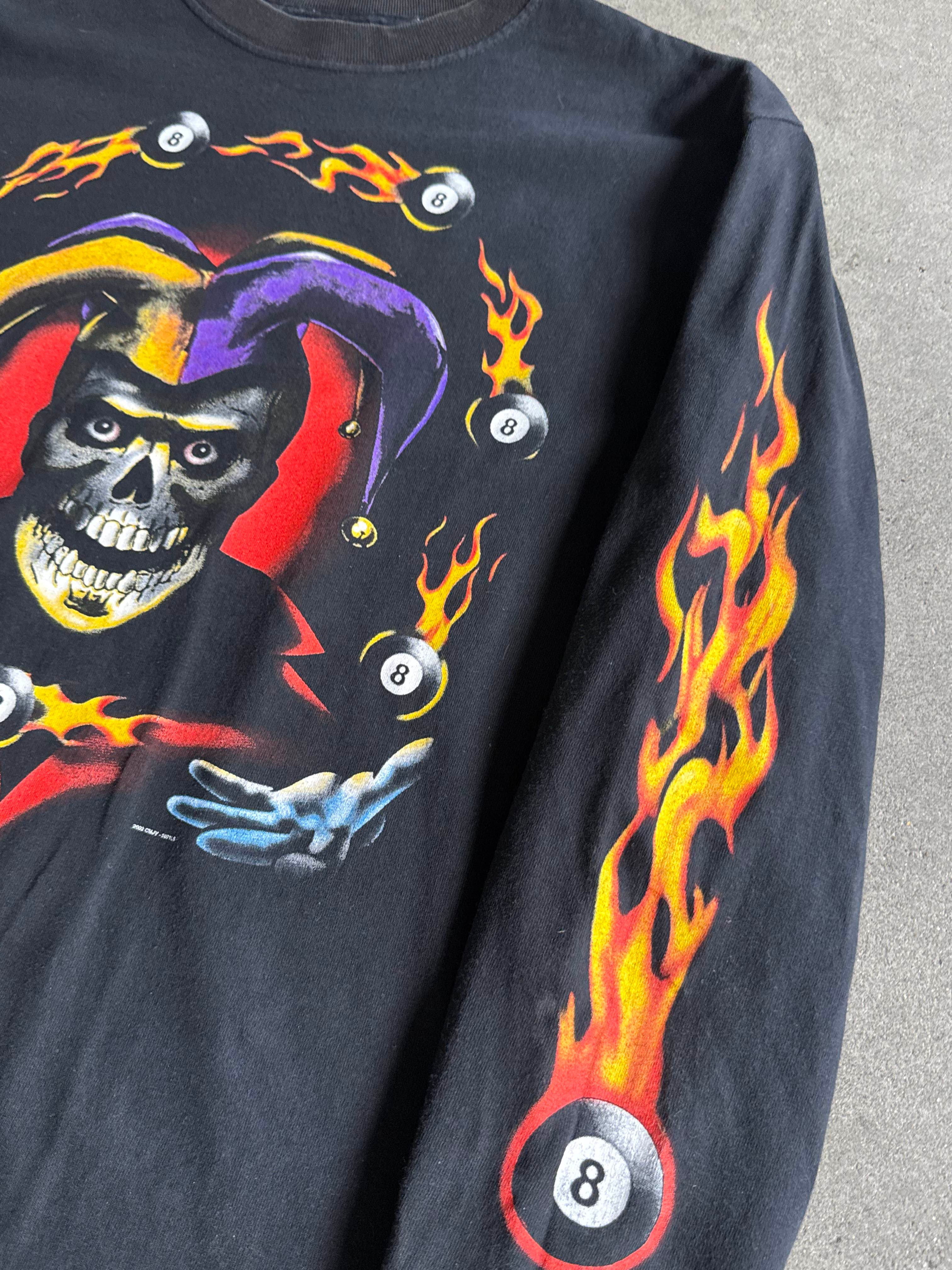 2002 CMJ JESTER 8-BALL FLAMES LONGSLEEVE (L)