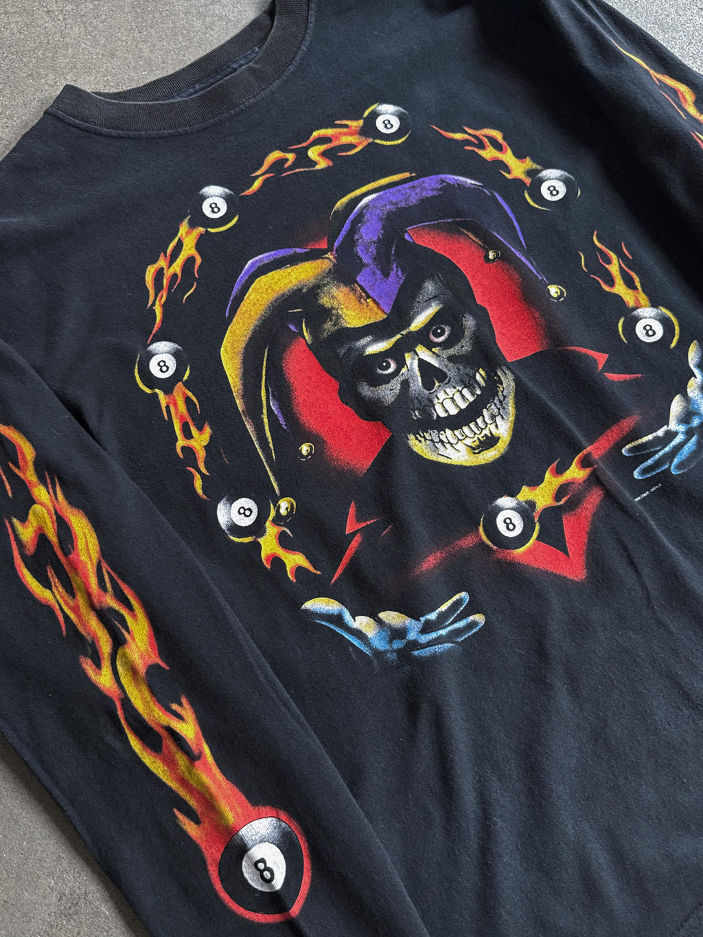 2002 CMJ JESTER 8-BALL FLAMES LONGSLEEVE (L)