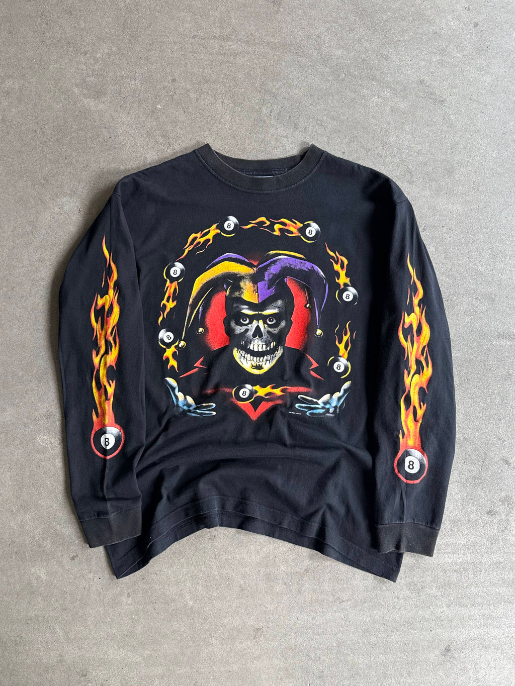 2002 CMJ JESTER 8-BALL FLAMES LONGSLEEVE (L)