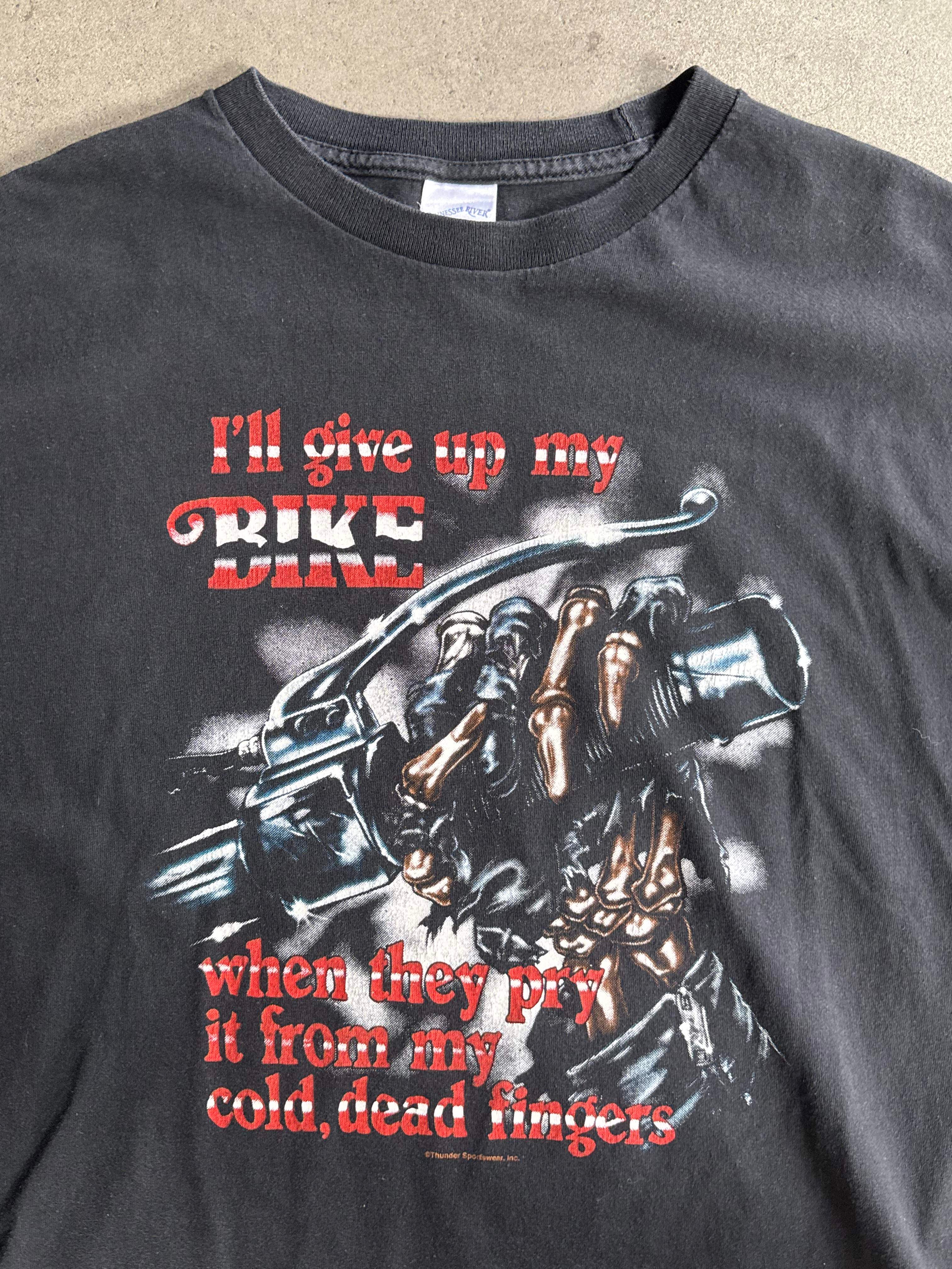 2000S SKELETON BIKER T-SHIRT (XL)