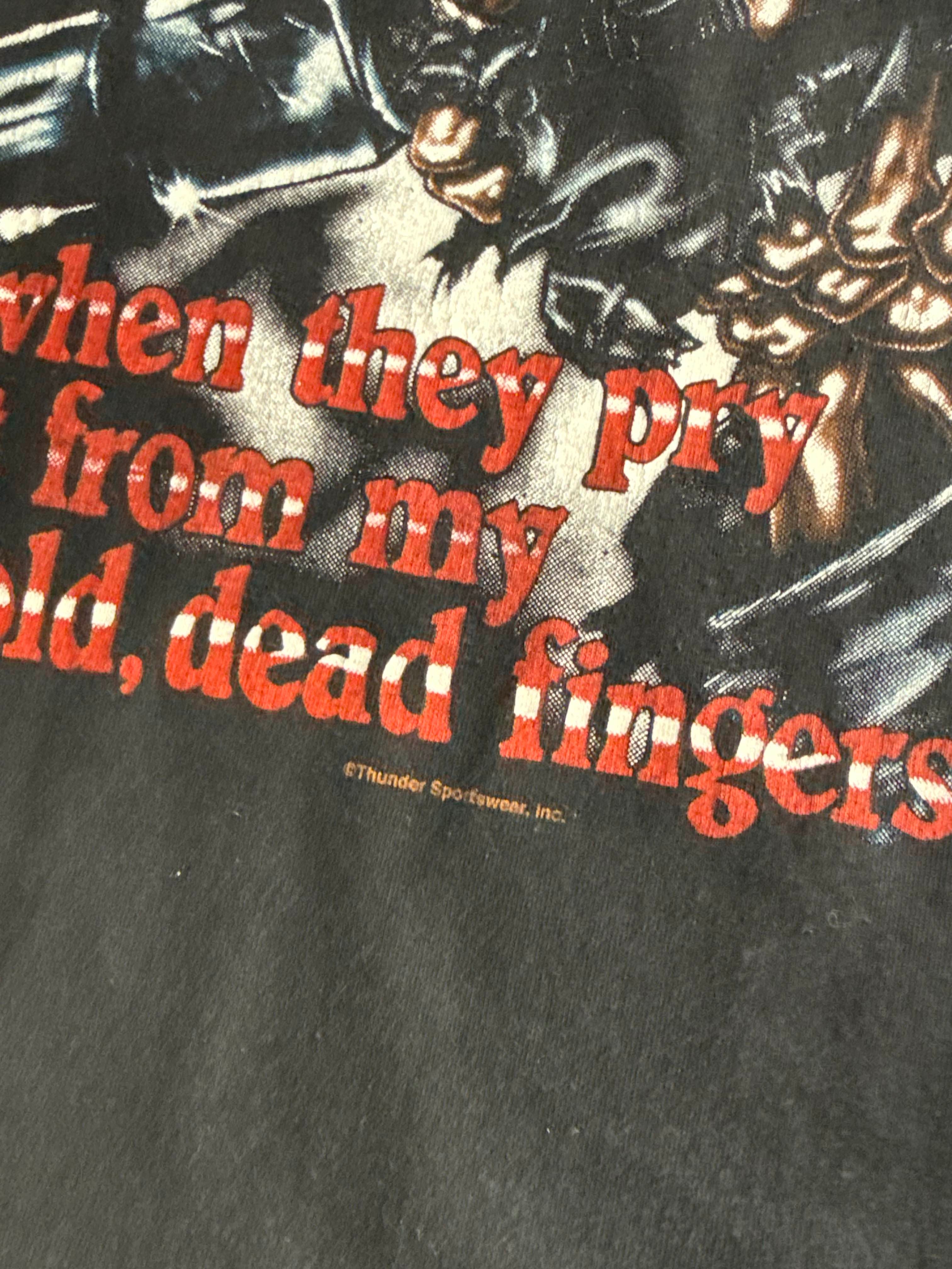 2000S SKELETON BIKER T-SHIRT (XL)