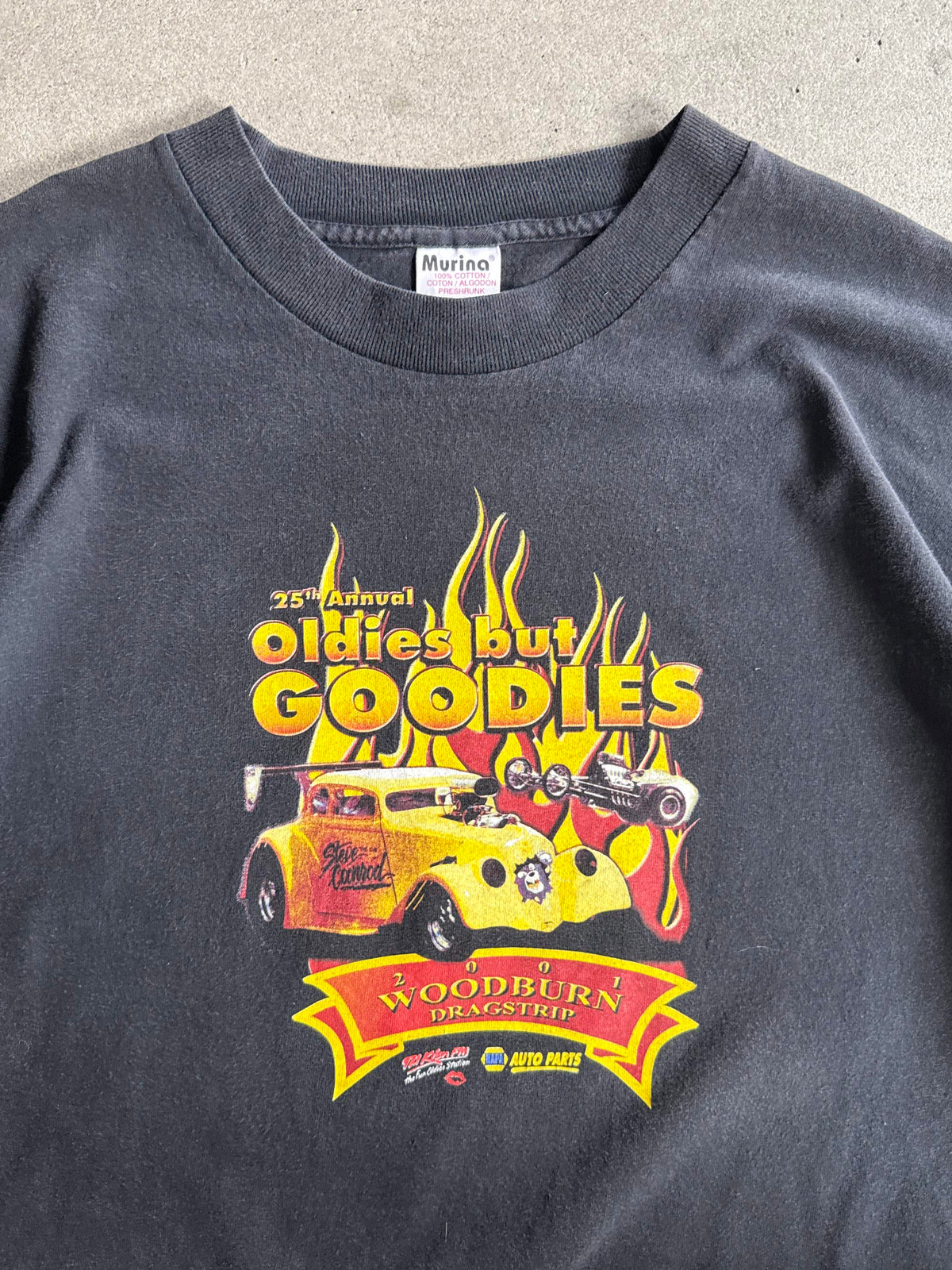 2001 WOODBURN DRAGSTRIP "OLDIES BUT GOODIES" GRAPHIC TEE (XXL)