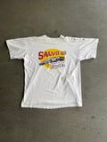 90S VINTAGE SALVO AUTO PARTS GARAGE SINGLE STITCH T-SHIRT (XL)