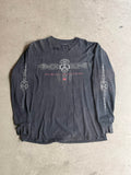 2000S THRASHED HARLEY DAVIDSON AUGUSTA MAINE LONG SLEEVE TEE (XL)