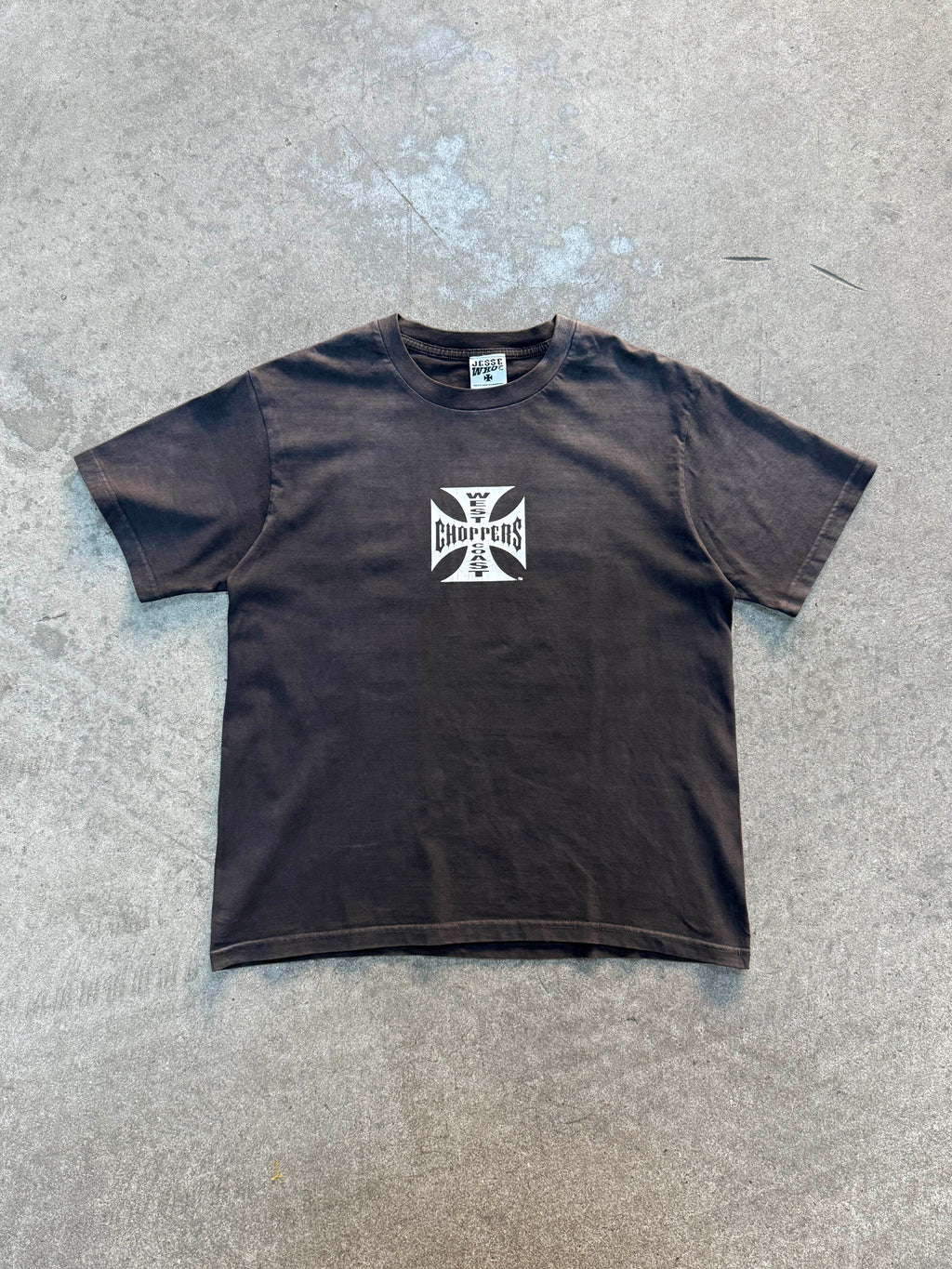 2000S VINTAGE WEST COAST CHOPPERS CLASSIC OG CROSS LOGO TEE (M)