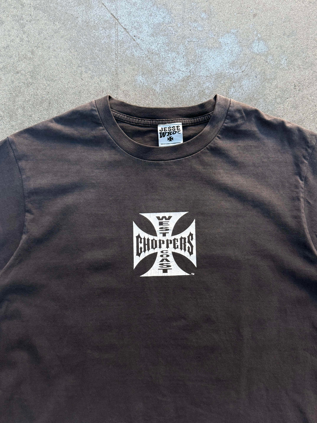 2000S VINTAGE WEST COAST CHOPPERS CLASSIC OG CROSS LOGO TEE (M)