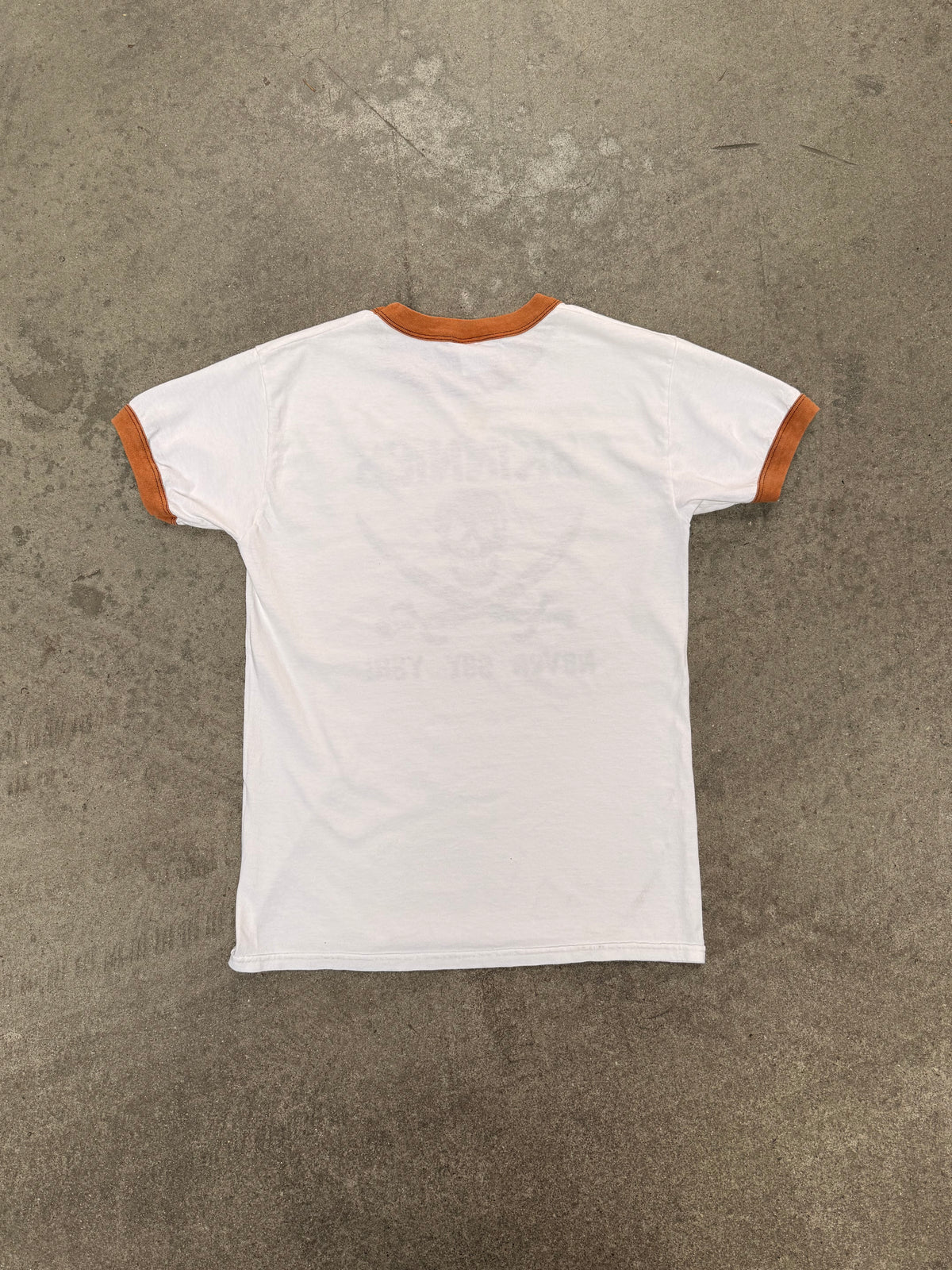 2000S SKINNIES "NEVER SAY YAR!" GRAPHIC RINGER TEE (S)