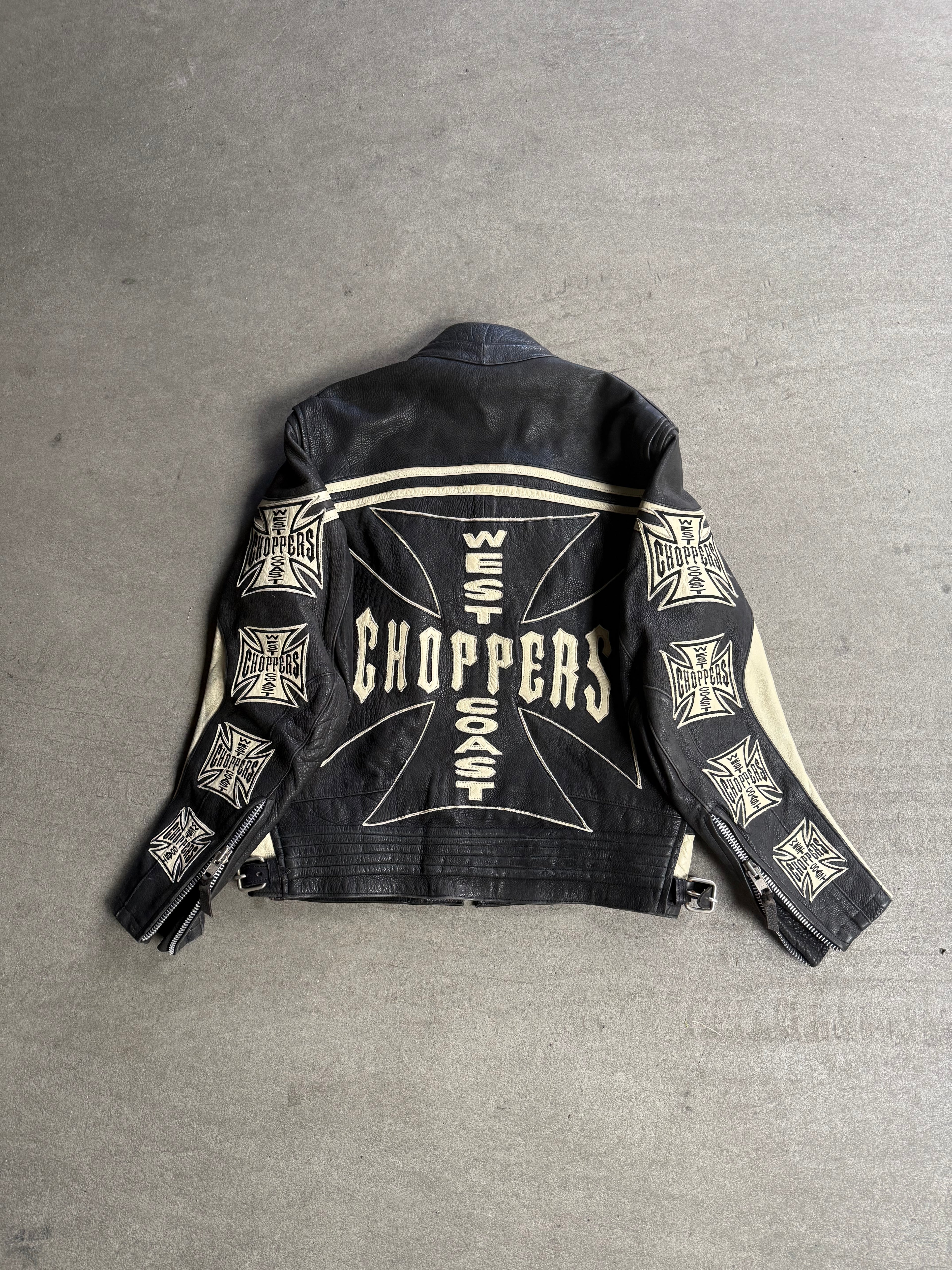 2000S WEST COAST CHOPPERS LEATHER JACKET (L)