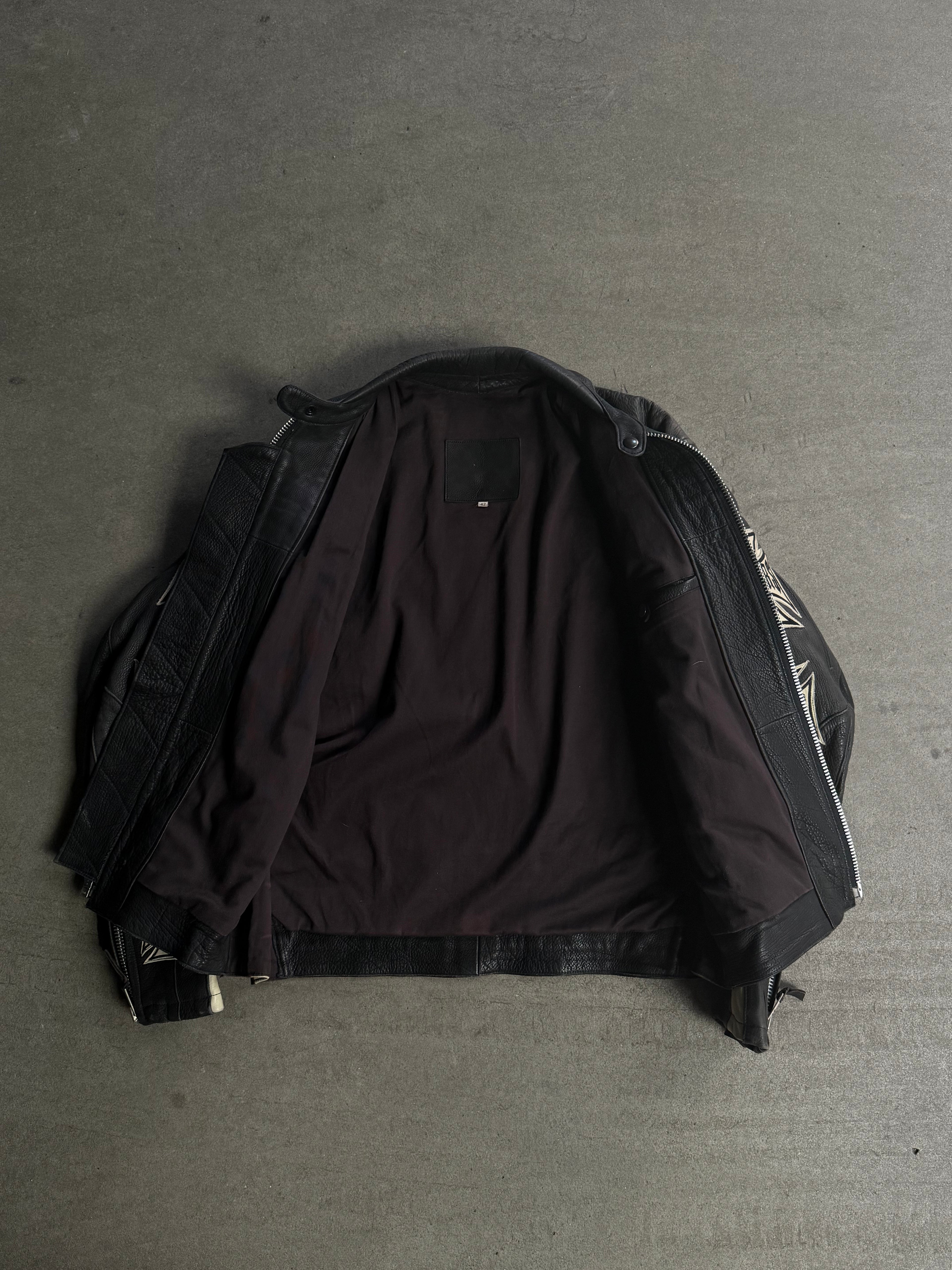 2000S WEST COAST CHOPPERS VINTAGE LEATHER JACKET (L)