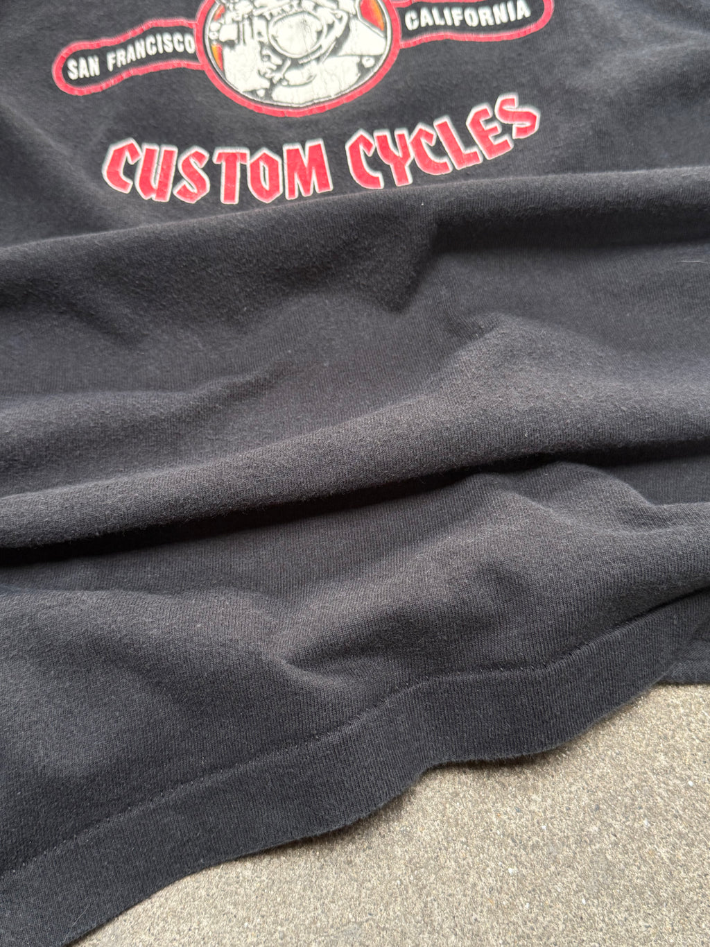 1990S VINTAGE FRISCO CHOPPERS FLAME LONG SLEEVE GRAPHIC TEE (XL)