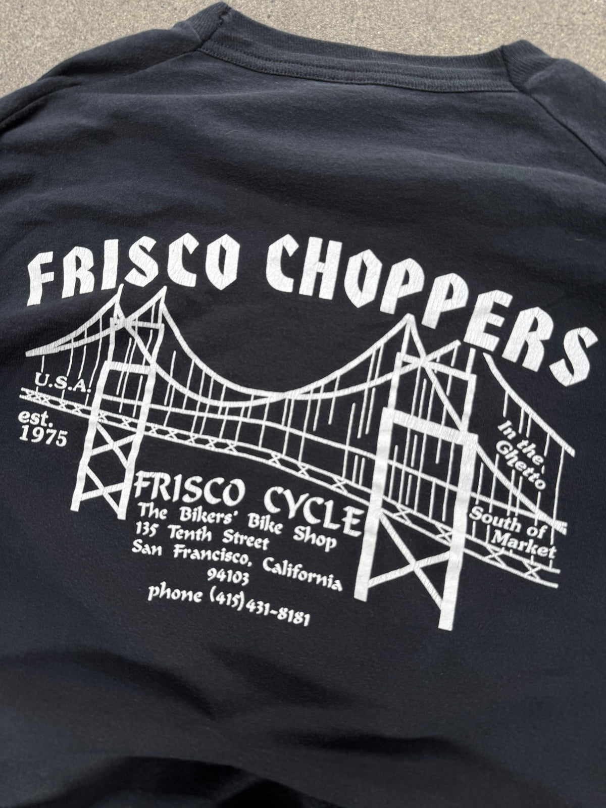 1990S VINTAGE FRISCO CHOPPERS FLAME LONG SLEEVE GRAPHIC TEE (XL)