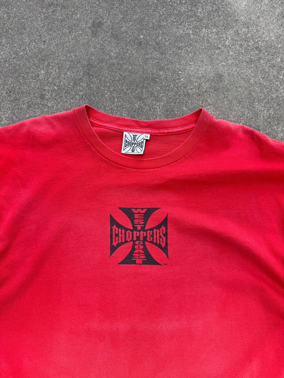2000S WEST COAST CHOPPERS NO SERVICE VINTAGE GRAPHIC TEE (XL)