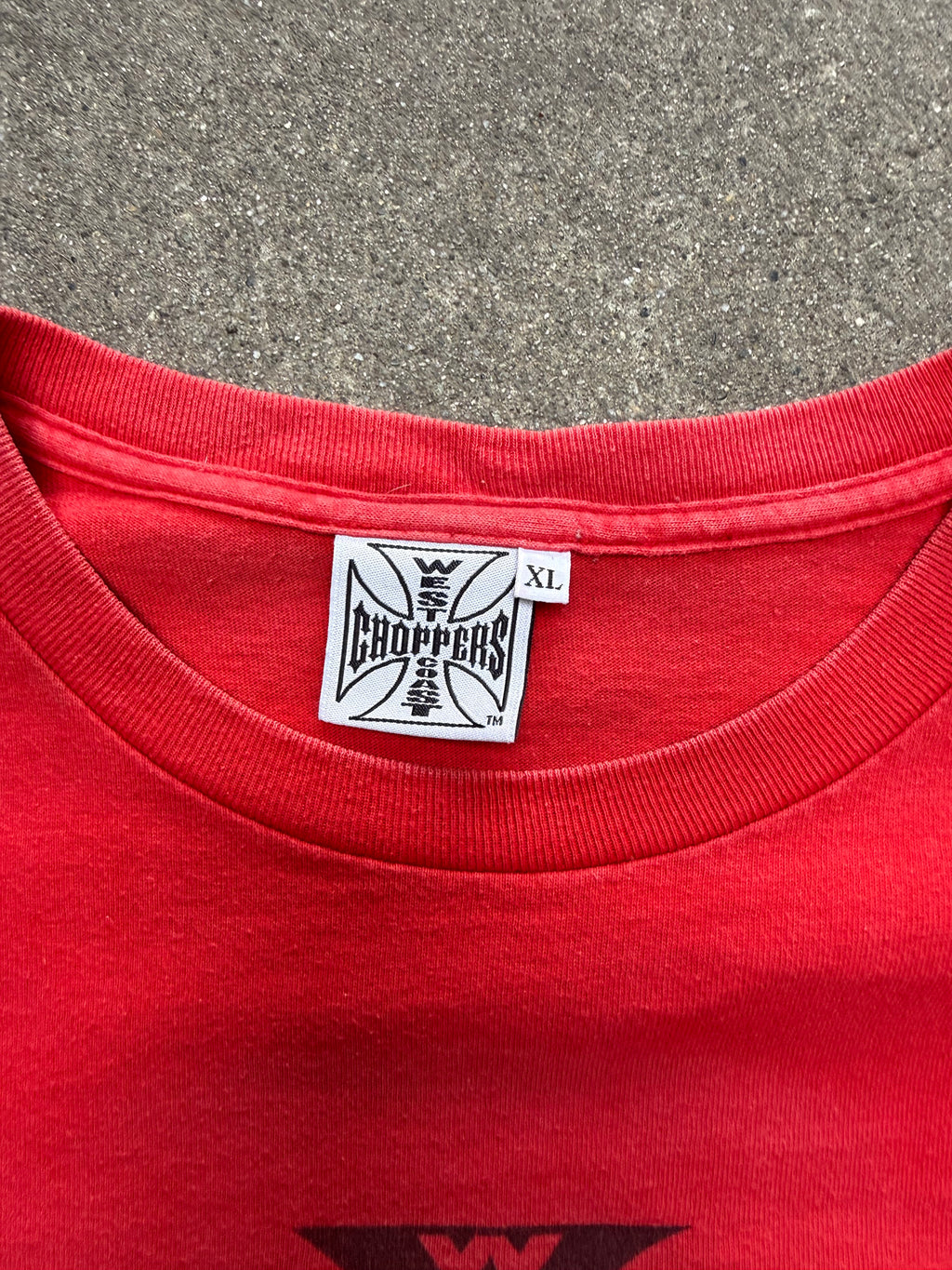 2000S WEST COAST CHOPPERS NO SERVICE VINTAGE GRAPHIC TEE (XL)