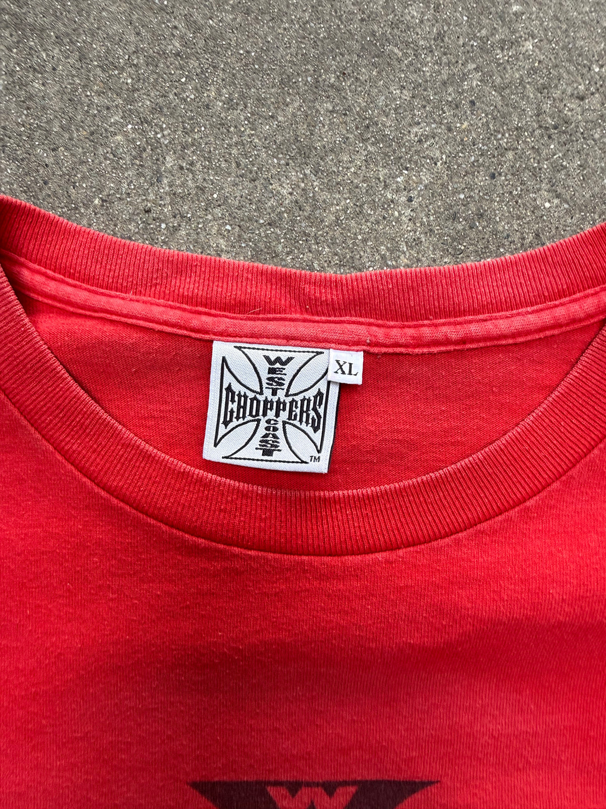 2000S WEST COAST CHOPPERS NO SERVICE VINTAGE GRAPHIC TEE (XL)