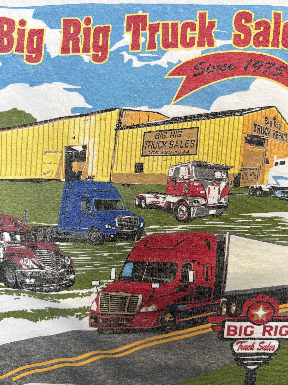 2000S VINTAGE BIG RIG TRUCK SALES POCKET TEE (XL)