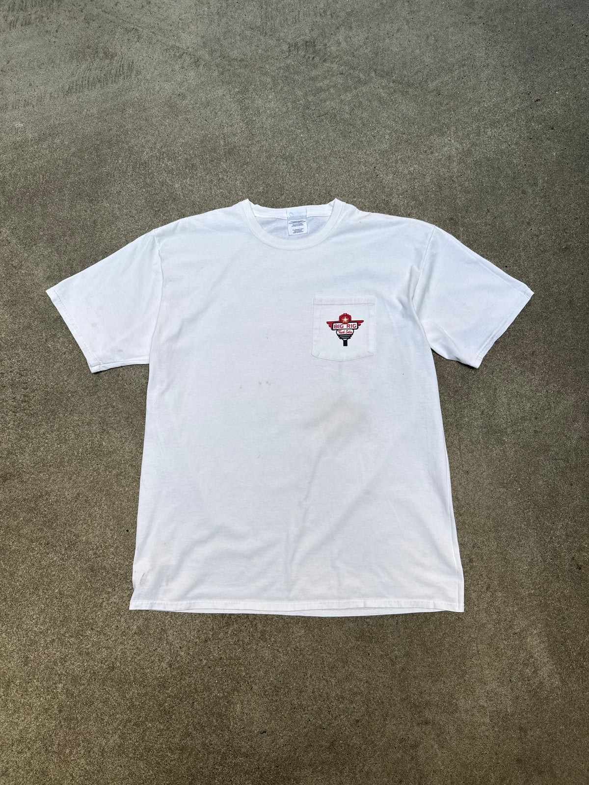 2000S VINTAGE BIG RIG TRUCK SALES POCKET TEE (XL)