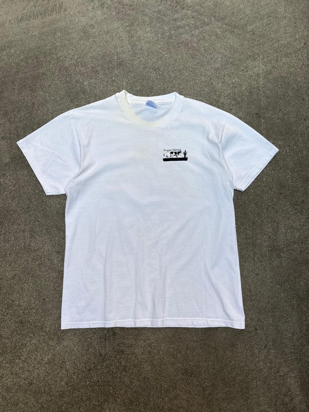 1990S VINTAGE DUGAN DAIRIES ARIZONA GRAPHIC TEE (L)