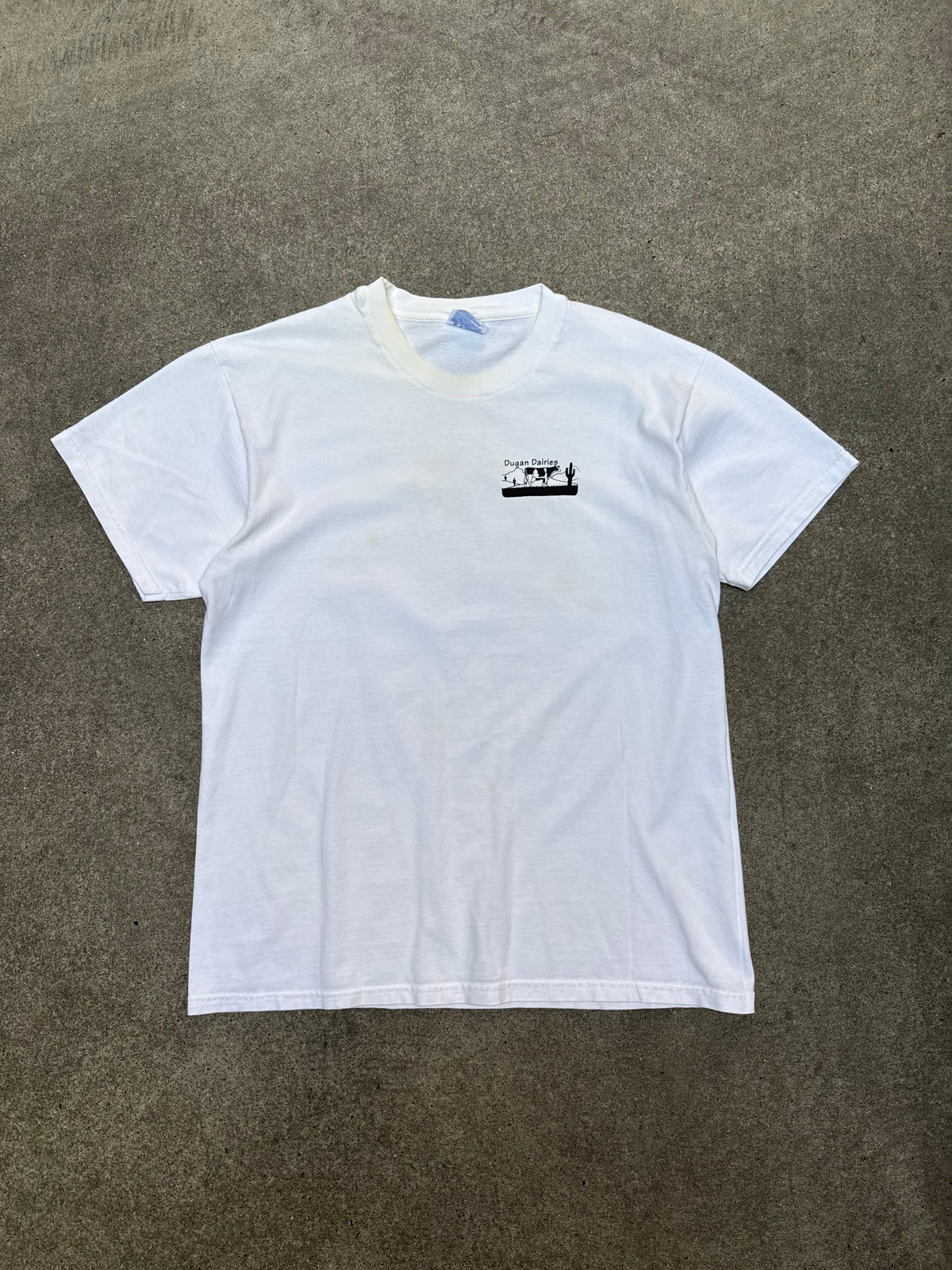 1990S VINTAGE DUGAN DAIRIES ARIZONA GRAPHIC TEE (L)