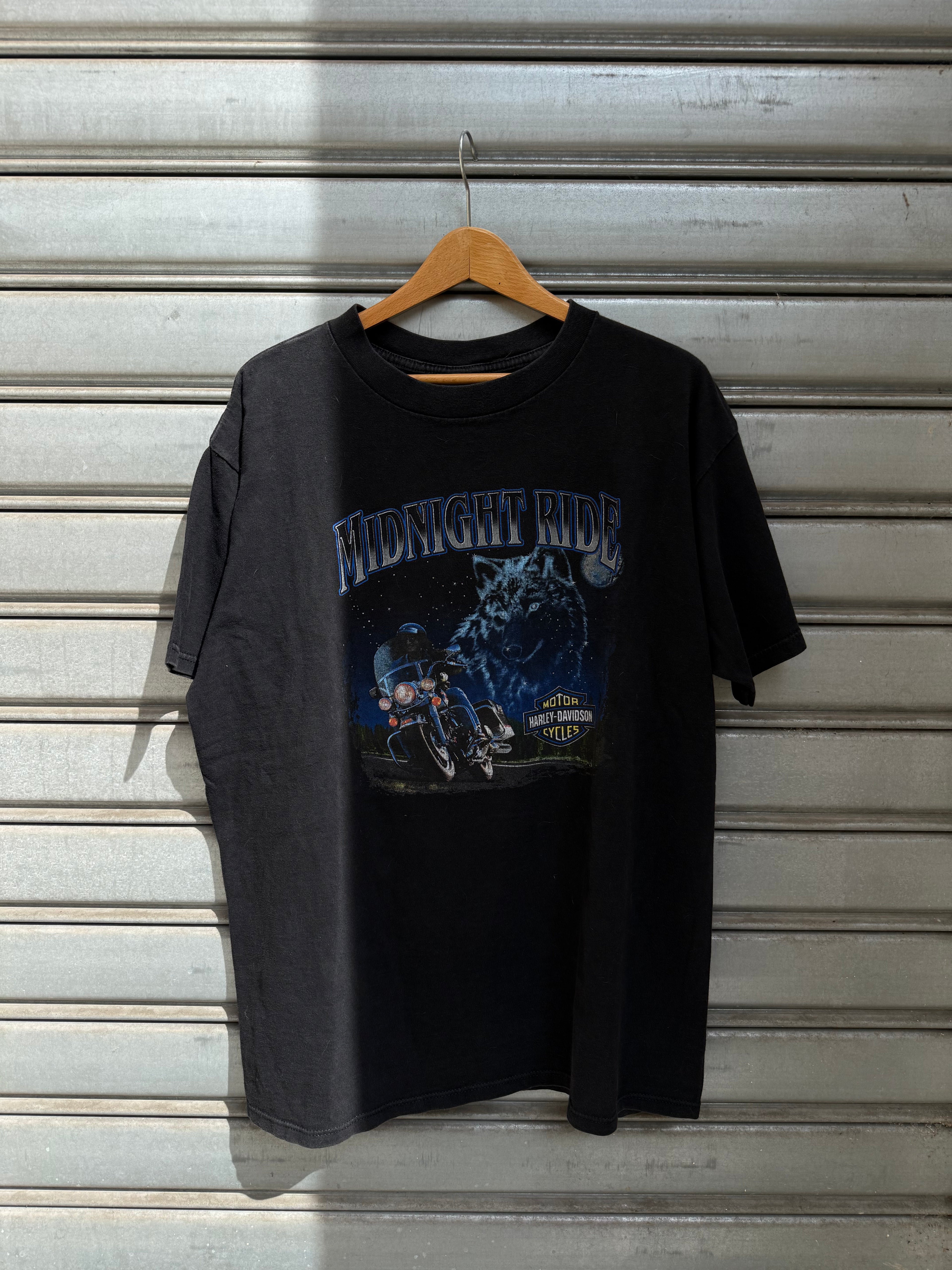 1998 HARLEY DAVIDISON - "MIDNIGHT RIDE" FLORIDA T-SHIRT (XL)