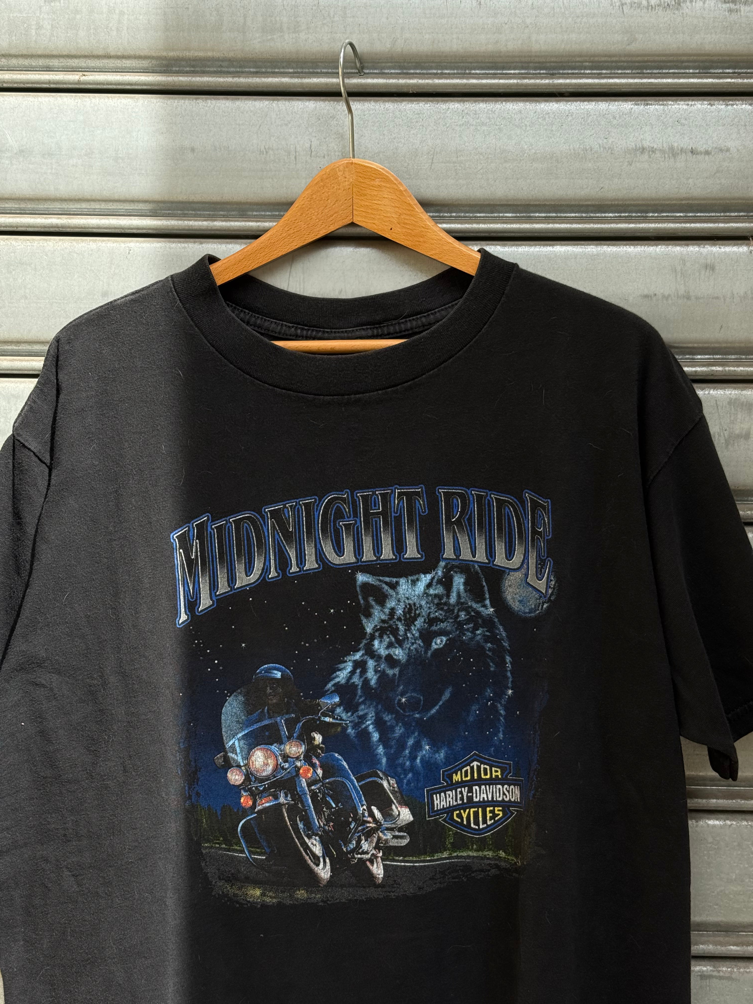 1998 HARLEY DAVIDISON - "MIDNIGHT RIDE" FLORIDA T-SHIRT (XL)