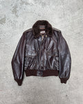 1980S VINTAGE SCHOTT NYC 684SM LEATHER FLIGHT JACKET (48)