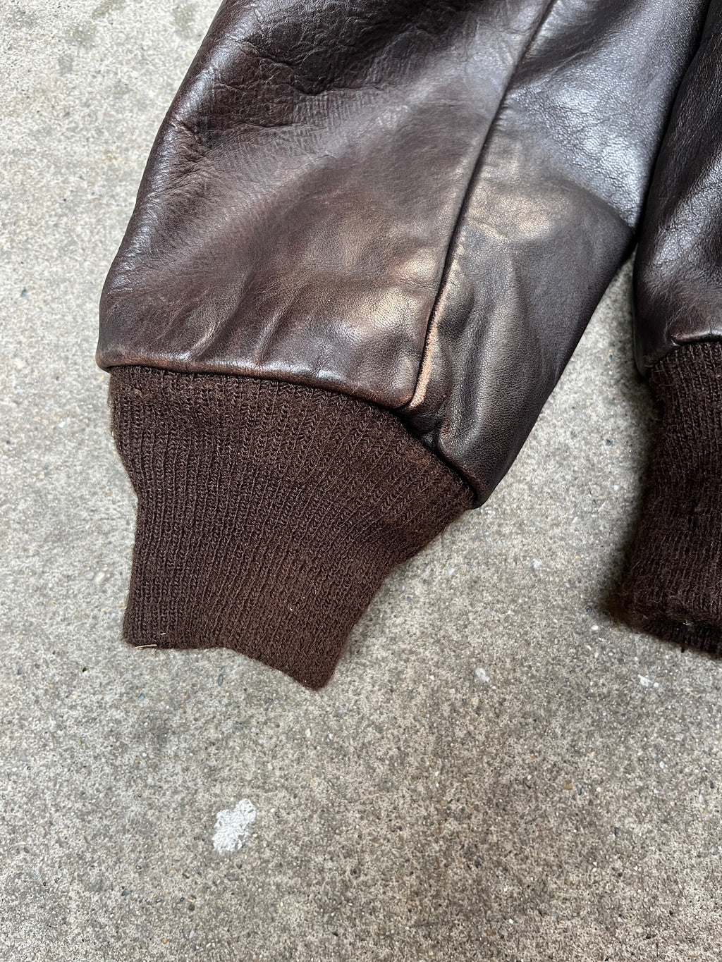 1980S VINTAGE SCHOTT NYC 684SM LEATHER FLIGHT JACKET (48)