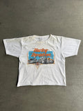 2000S HARLEY DAVIDSON UNITED EMIRATES CROPPED BOXY T-SHIRT (L)