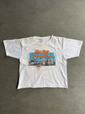 2000S HARLEY DAVIDSON UNITED EMIRATES CROPPED BOXY T-SHIRT (L)