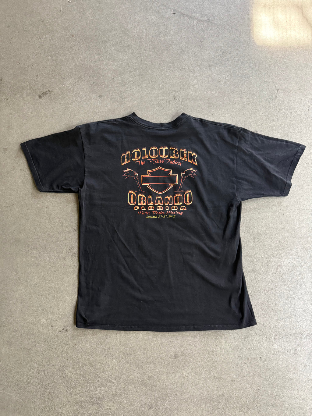 2002 HARLEY DAVIDSON "WINTER DEALER MEETING", FLORIDA T-SHIRT (XL)