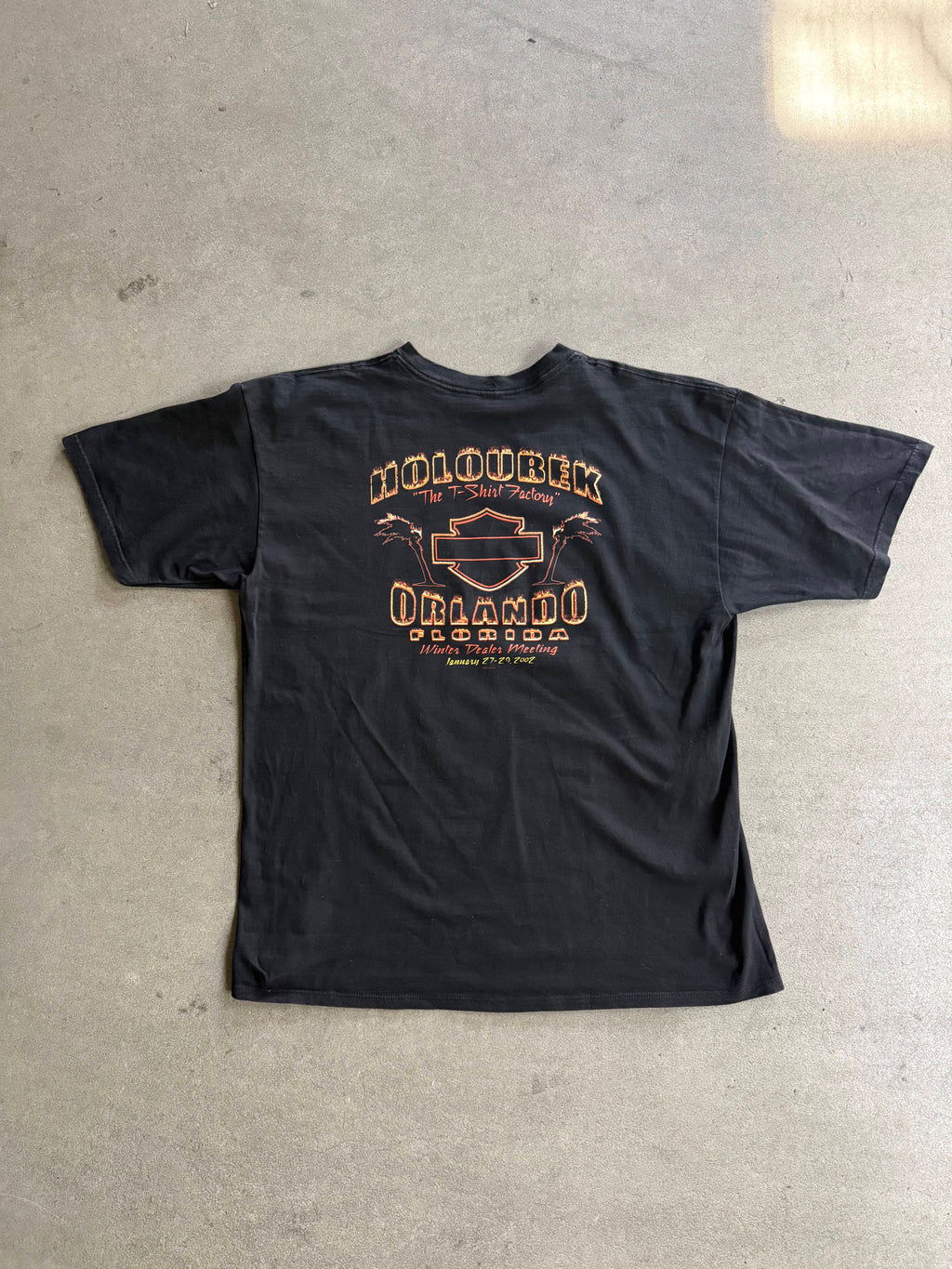 2002 HARLEY DAVIDSON "WINTER DEALER MEETING", FLORIDA T-SHIRT (XL)